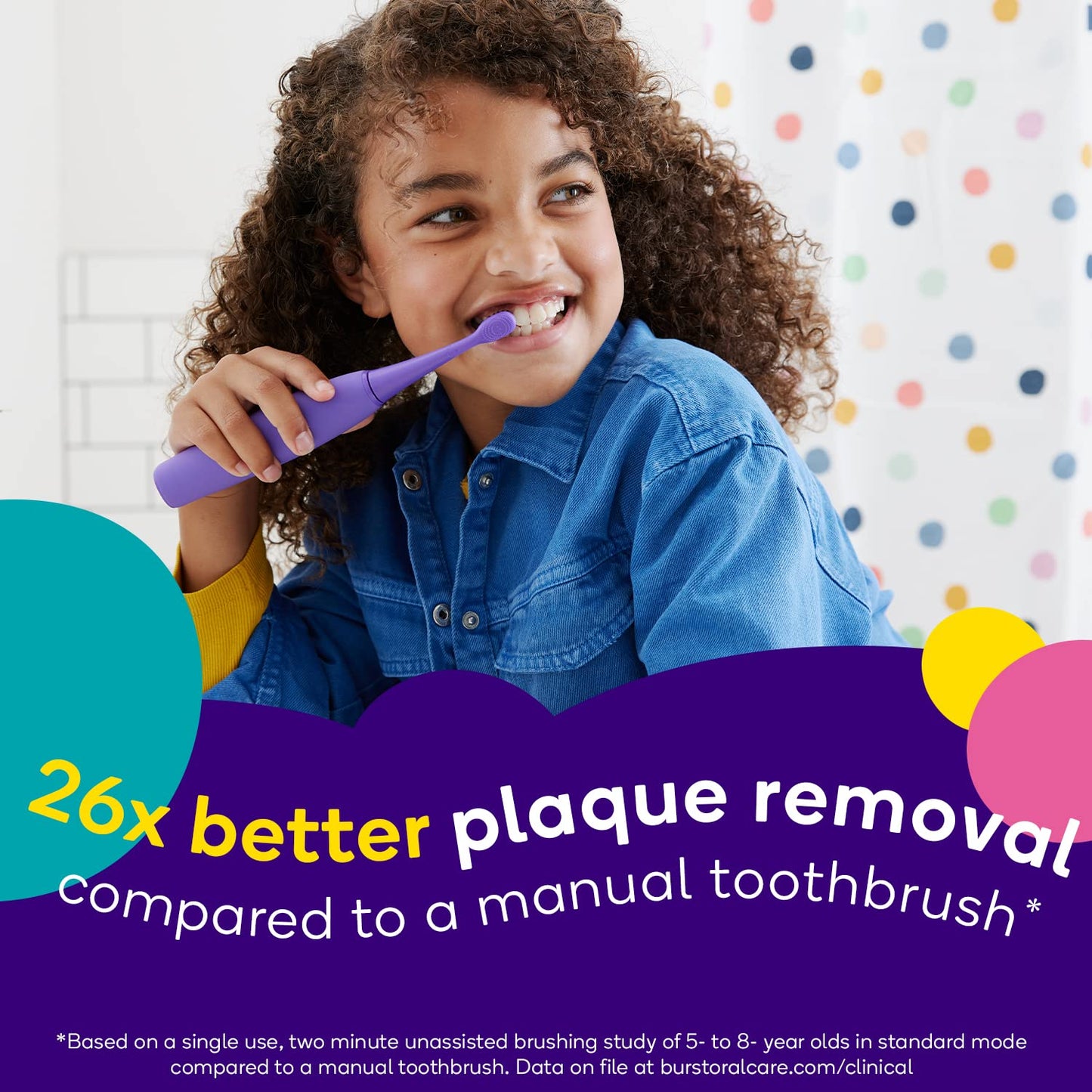Genuine BURST Kids Electric Toothbrush Replacement Heads - Ultra Soft Bristles | Blue | 3-Pack for 9 Months Supply