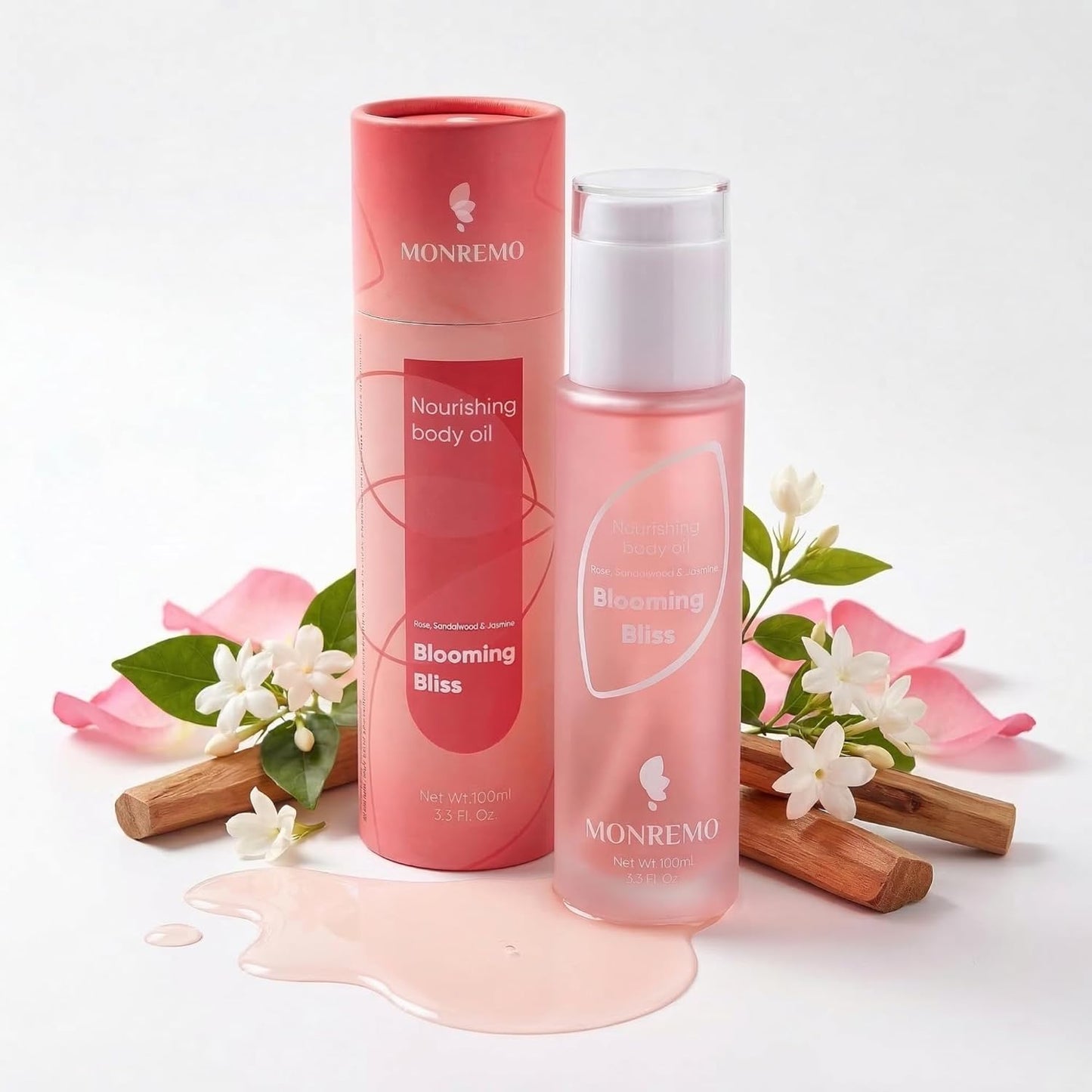 Nourishing Body Oil - Hydrating Squalane & Sweet Almond | Fast-Absorbing Moisturizer for Dry Skin