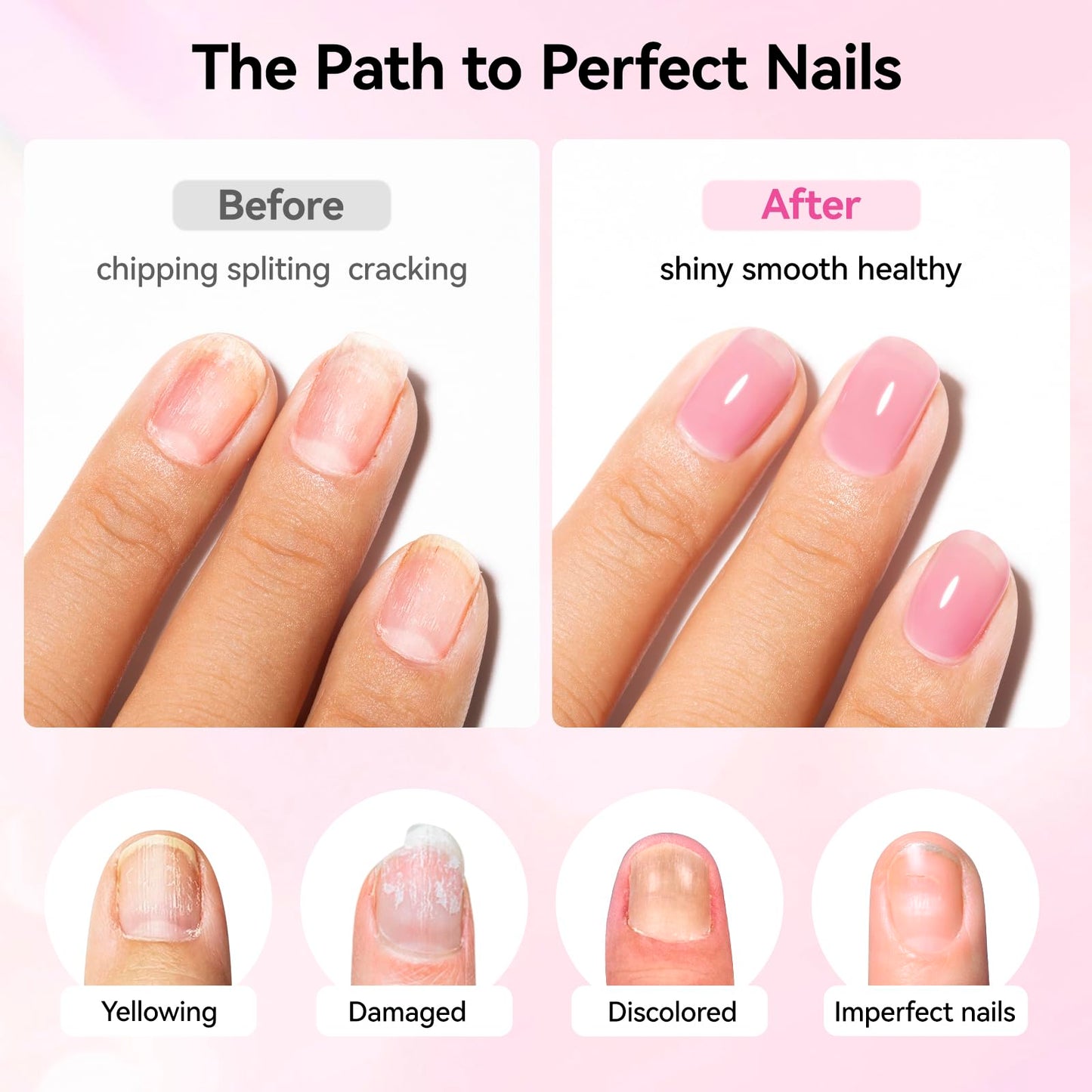Nailshion Base Coat,Quick Air Dry