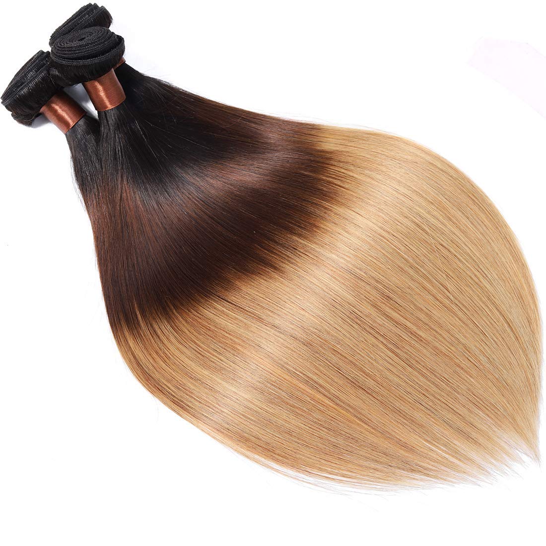 BLACKMOON HAIR Brazilian Virgin Straight Human Hair One Bundle 22inch Straight Hair Weave Extension Unprocessed Straight Hair Bundle Natural Black