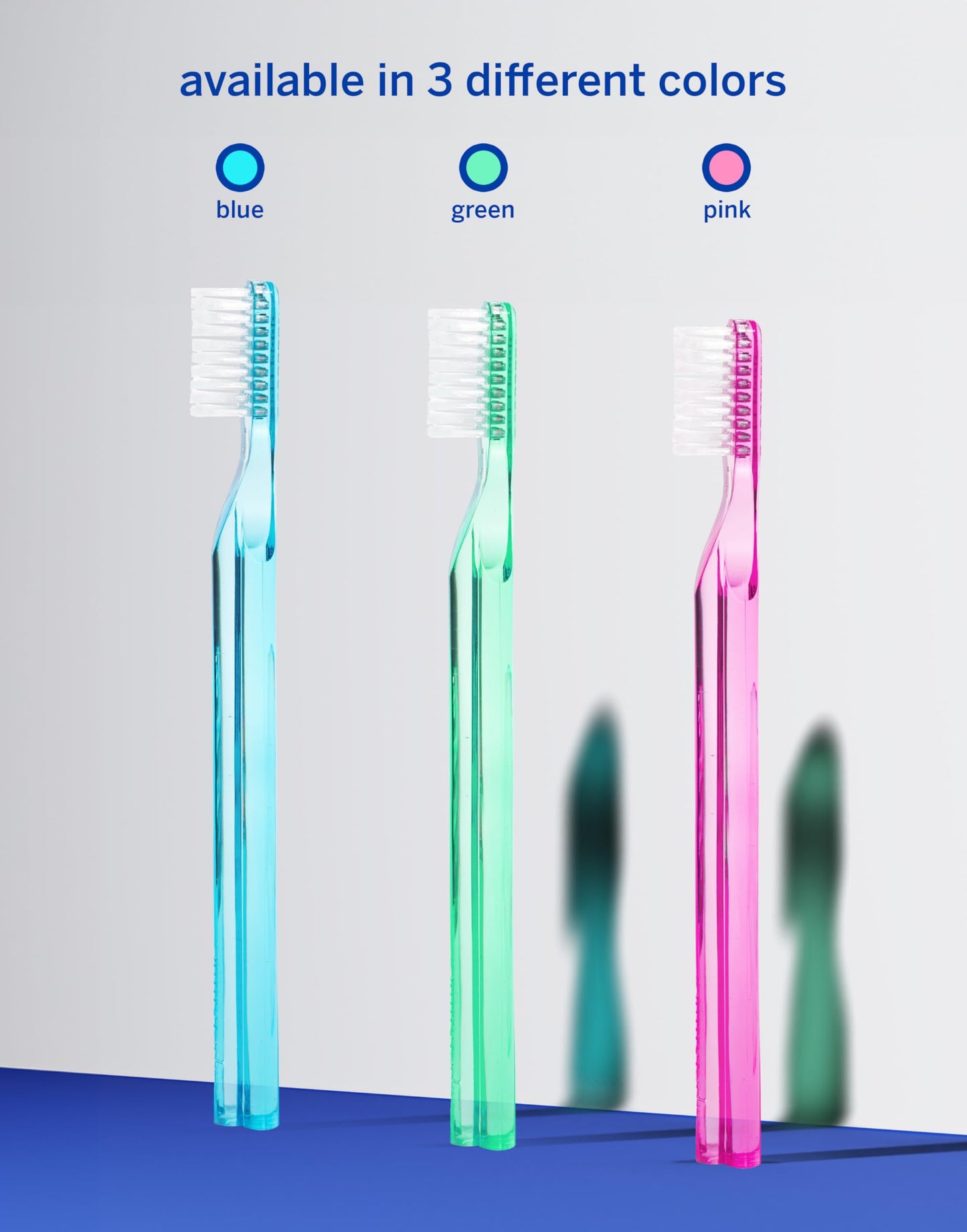 Supersmile New Generation 45° Long Toothbrush, Blue, Soft Bristle
