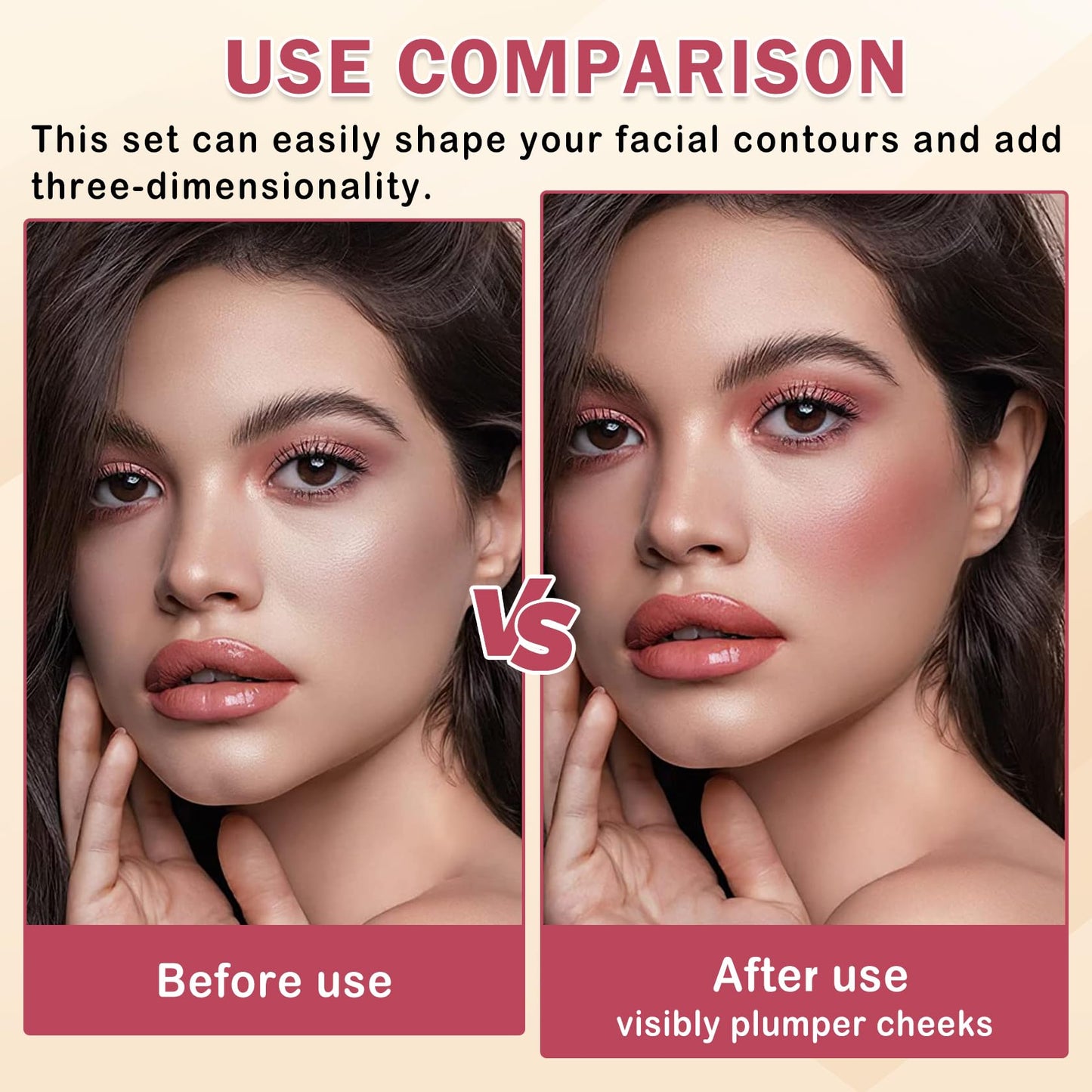 LZXLUKGIR 6 Colors Cream Contour Stick Makeup Contour Kit,Double-ended Cream Bronzer Stick,Highlighter Stick,Cream Blush Stick,Lightweight Contour Makeup Kit for Beginners - Set A