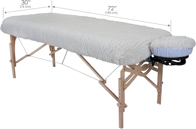 Massage Table Fleece Pads Set - Cozy Warm Fleece Cover for Tables & Face Cradles | Soft & Durable