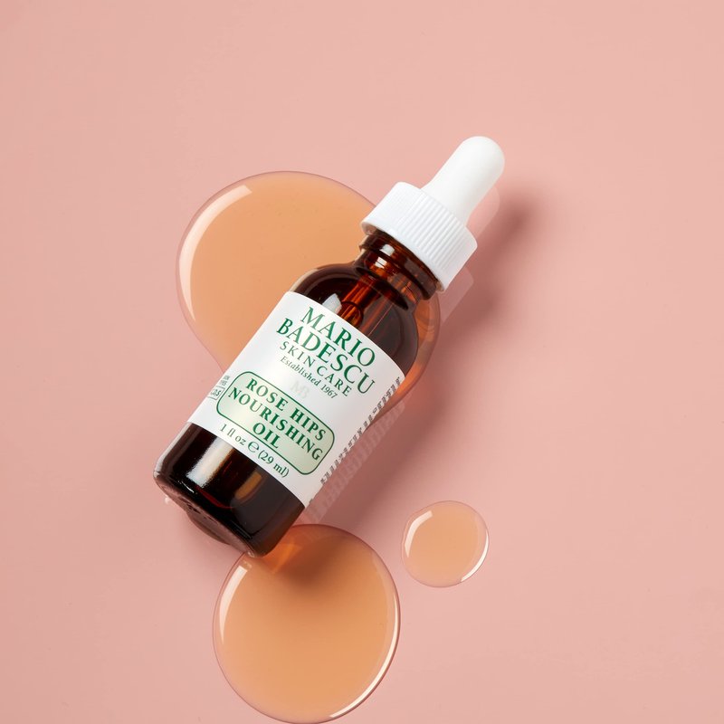 Mario Badescu Rose Hips Nourishing Oil for Combination, Dry and Sensitive Skin Facial Oil that Moisturizes & Smoothes Formulated with Rosehip Extract & Castor Oil 1 FL OZ (Pack of 1)