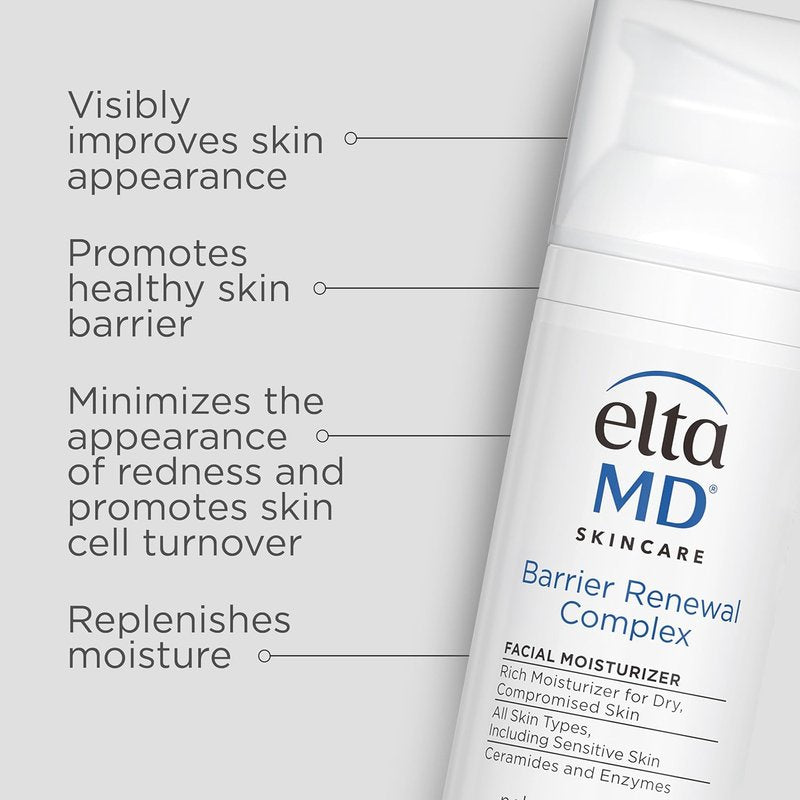 EltaMD Barrier Renewal Complex Face Moisturizer - Hydrating Cream for Dry & Sensitive Skin Types | 1.7 oz