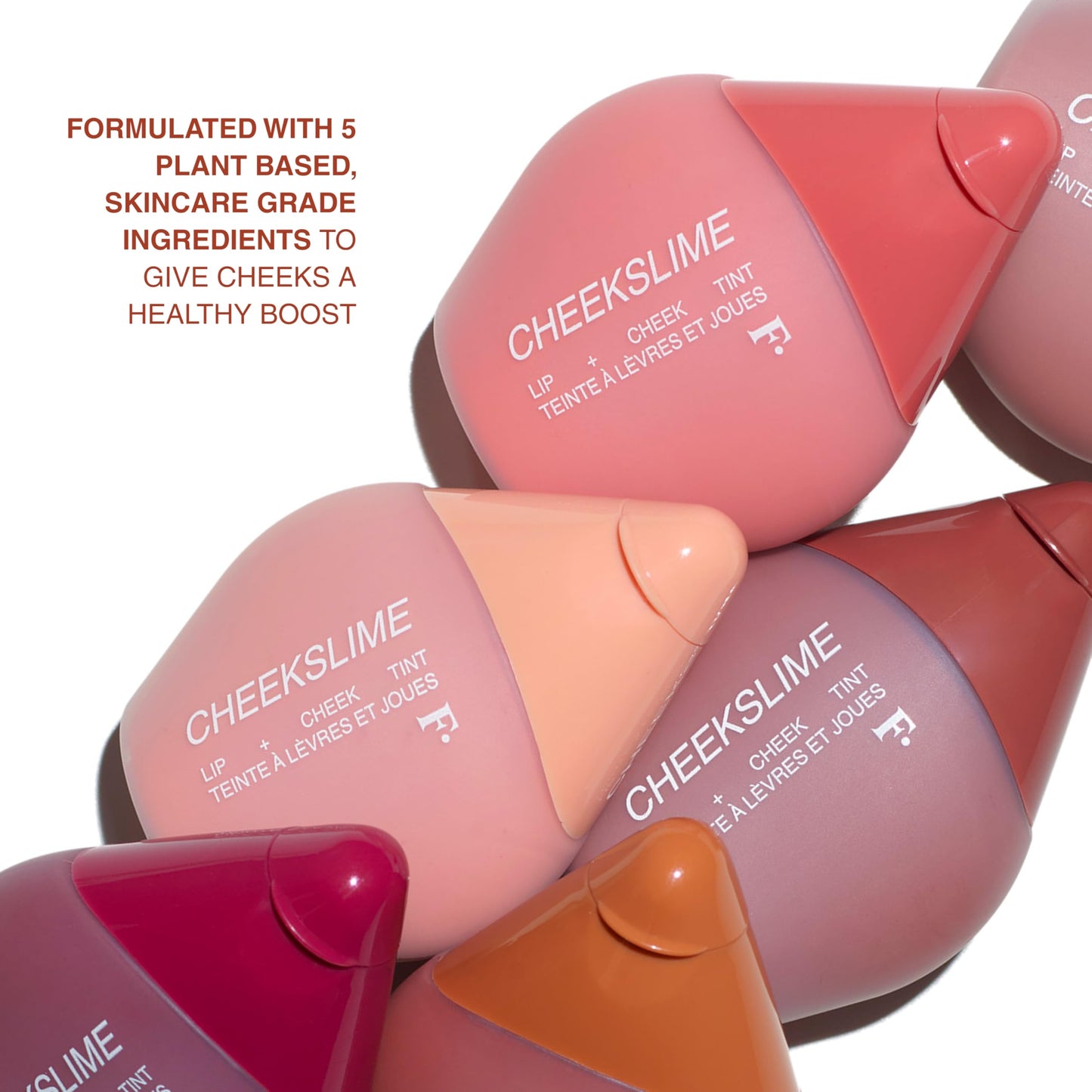 Freck Beauty CHEEKSLIME Lip and Cheek Tint, 15ml | Liquid Cream Blush Makeup, Long Lasting Pigmented Natural Skin Finish | Blends Seamlessly, Dries Down | Big Thrills (Warm Deep Rose)