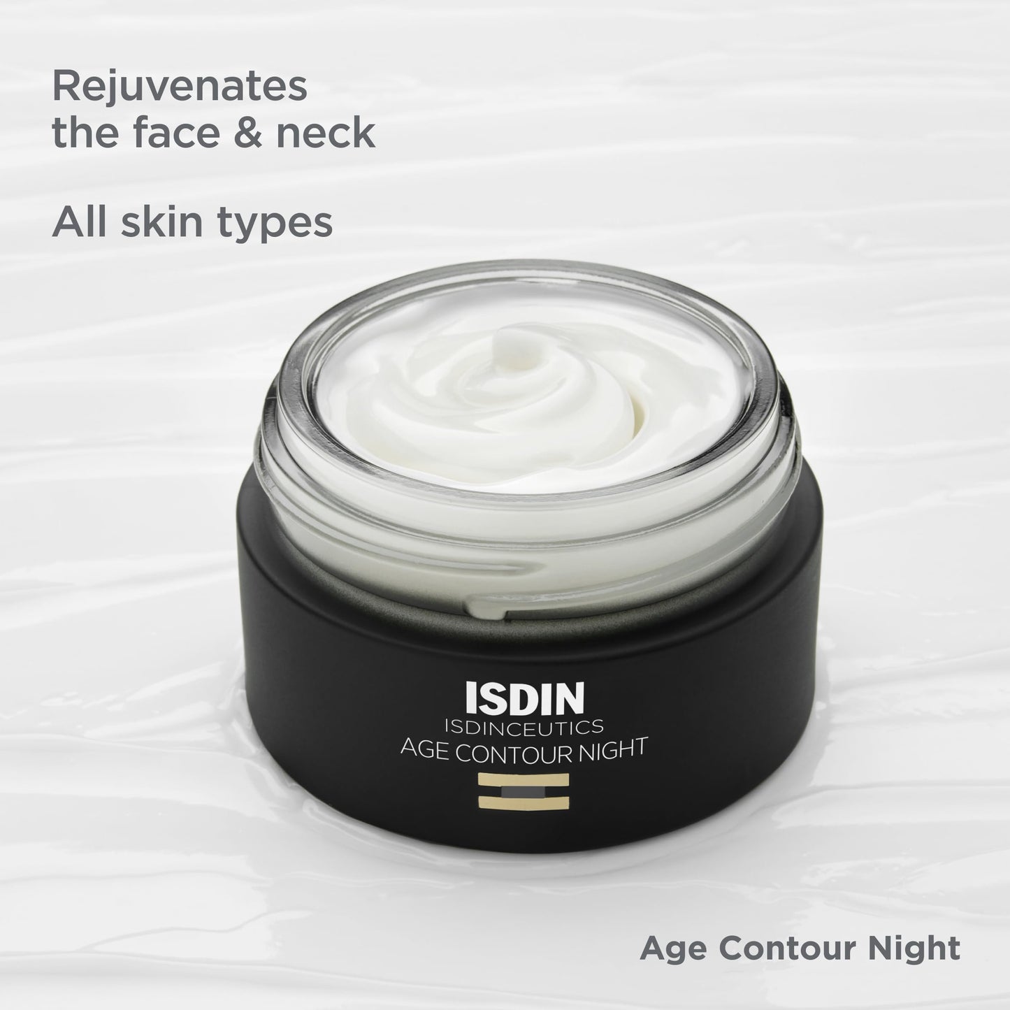 ISDIN Isdinceutics Age Contour Night, Face and Neck Cream with Melatonin and Peptides, 1.8 Oz