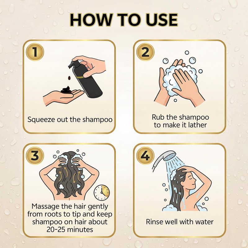 JUANCHI Dark Brown Hair Dye Shampoo 3 in1, Dark Brown Shampoo Hair Dye for Gray Coverage, Hair Color for Women Men, Herbal Formula, Lasts 30 Days, 500ml (16.90 oz)