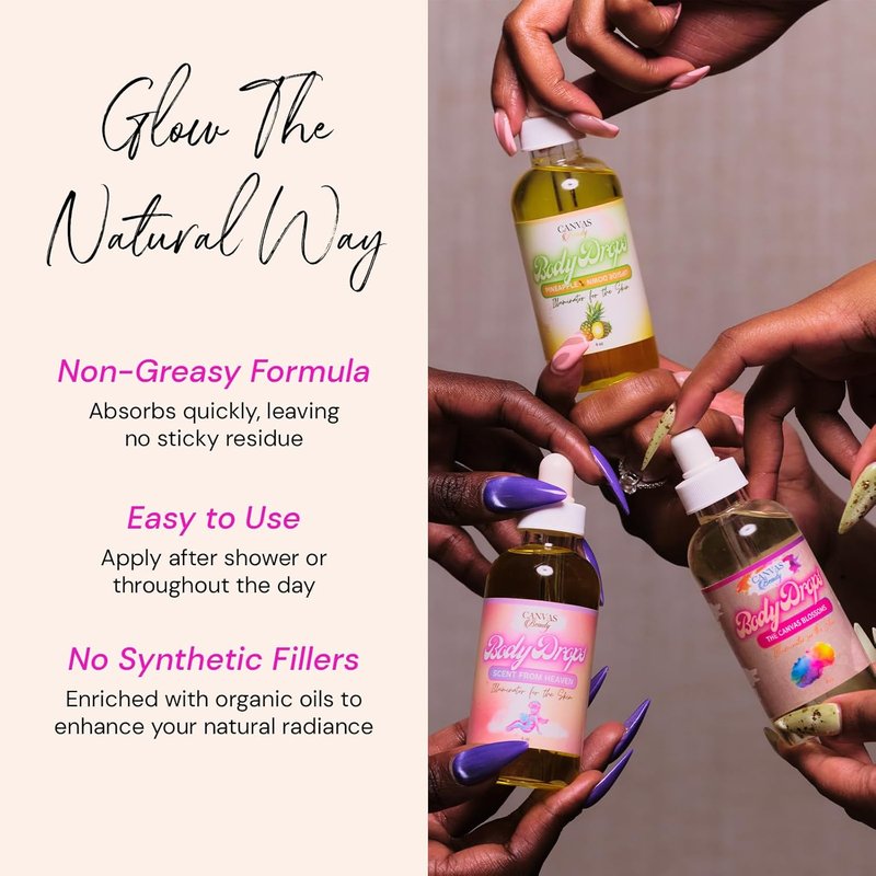 Beauty Body Drops - Hydrating Coconut Oil Fragrance Perfume | 4 oz