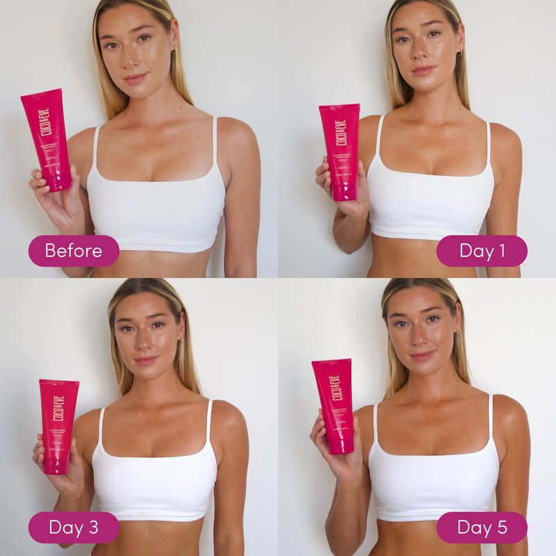 Coco & Eve Gradual Tanning Lotion - Streak-Free Hydrating Sunless Self Tanner, Fast-Drying Buildable Natural Glow, Infused with Moisturizing Hyaluronic Acid, Vegan, Cruelty Free | 6.76 Fl Oz