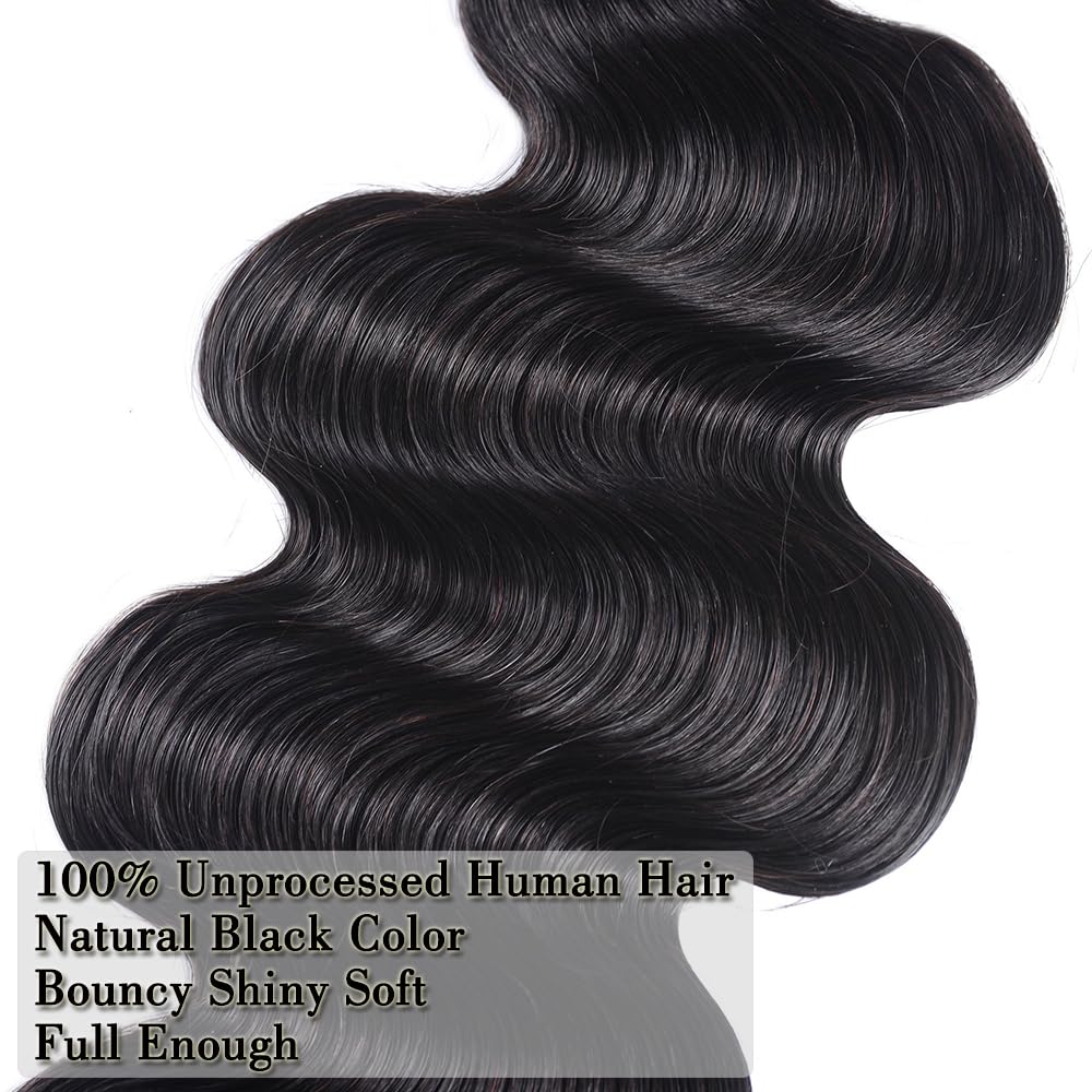 12A Human Hair Bundles 16 Inch Body Wave Bundles Human Hair Extensions 100g