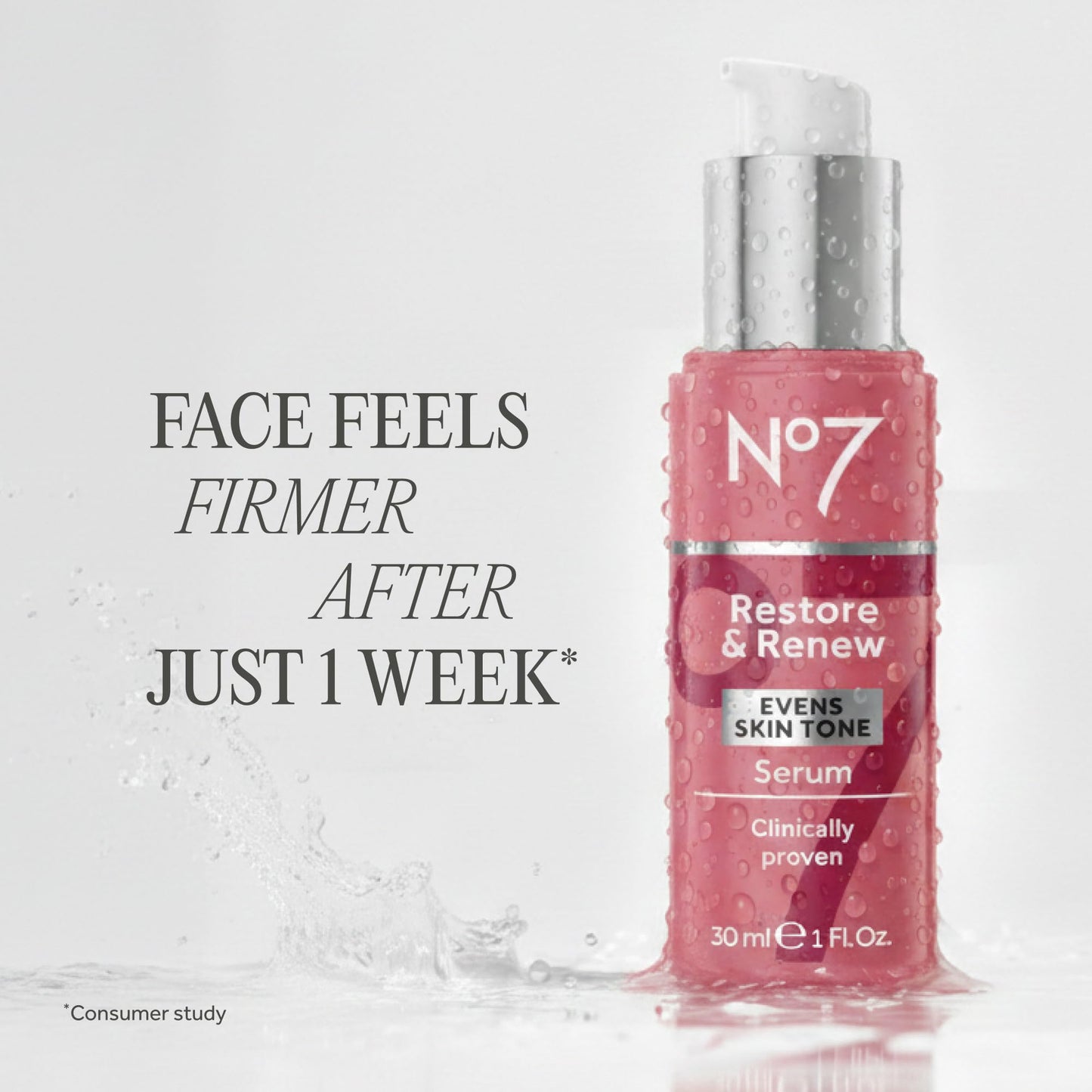 No7 Restore & Renew Face & Neck Multi Action Serum