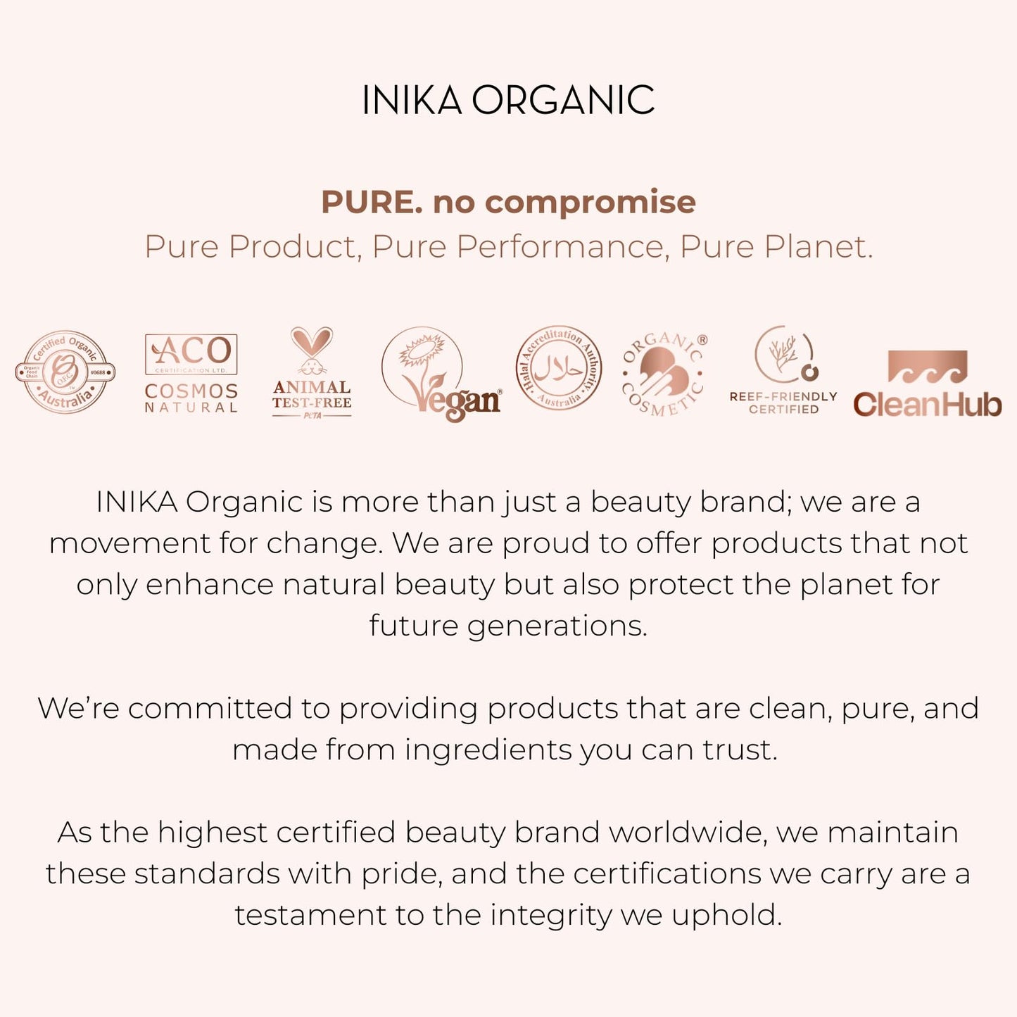 INIKA Organic BB Cream Foundation - Vegan Makeup with Hydrating Prickly Pear, Jojoba, and Pomegranate Seed Oil - Lightweight Glow for Balanced Skin Tone, Beige, 1 fl oz