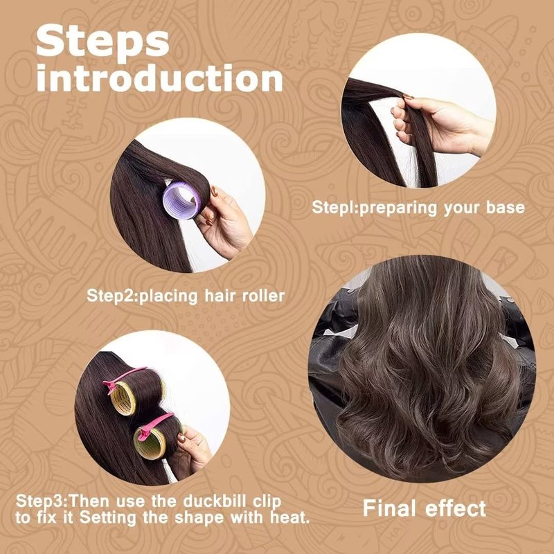 Self grip hair roller set,Hair roller set 18 pcs,Hair rollers with hair roller clips and comb,Salon hairdressing curlers,DIY Hair Styles, Sungenol 3 Sizes Hair Rollers in 1 set…