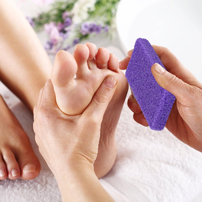 200 Pcs Pumice Stone Bulk for Feet Scrubber,Dead Skin Disposable Foot Pumice Foot Callus Remover Pedicure Tools Purple Pumice Sponge Nail Salon Home Use