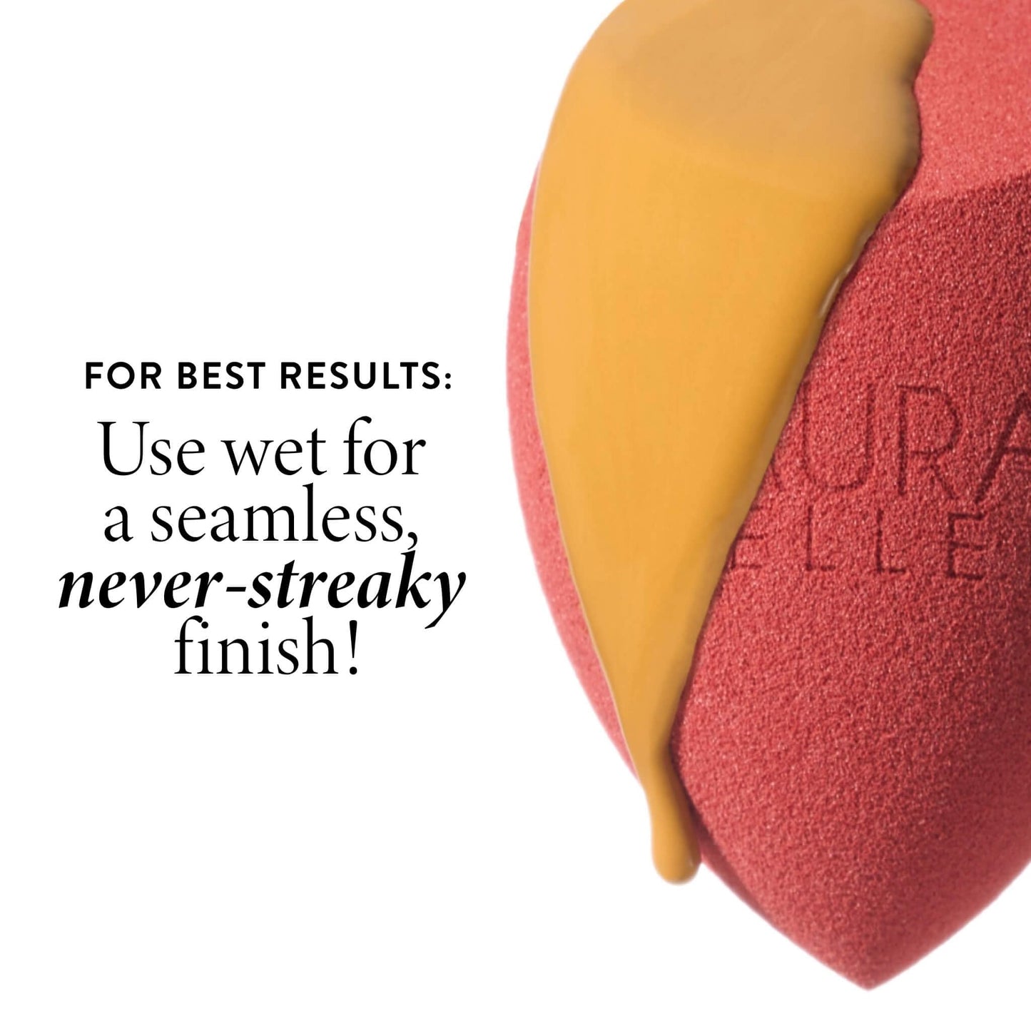LAURA GELLER Quench-n-Tint Hydrating Lightweight Tinted Moisturizer, Light + Latex-Free Full Face Makeup Blending Sponge - Sheer Foundation for Daily Use