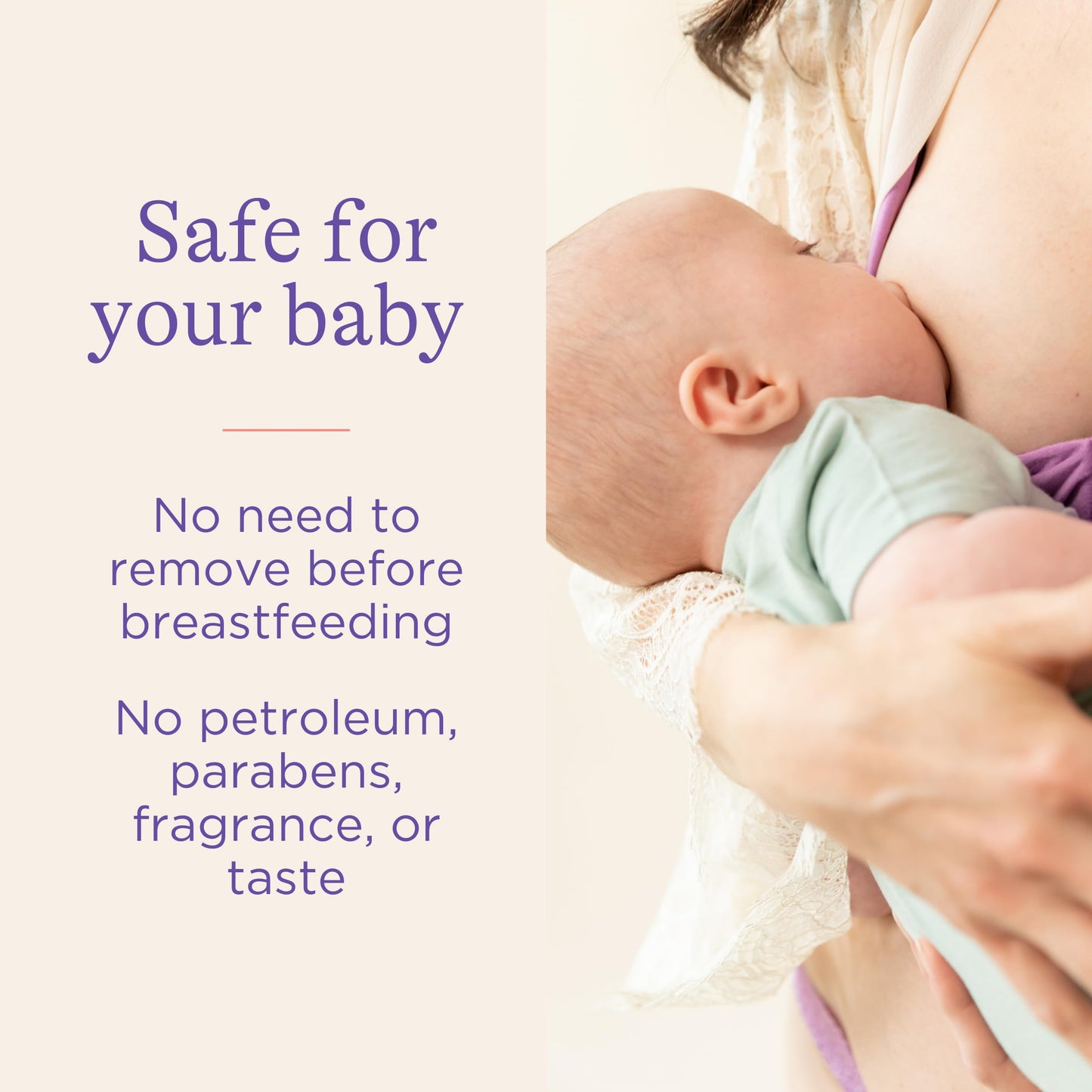 Lansinoh Nipple Cream Safe for Breastfeeding Baby, 100% Natural Nipple Butter, Breastfeeding Essentials for Postpartum Moms, 1.41 Ounces (2 Pack)