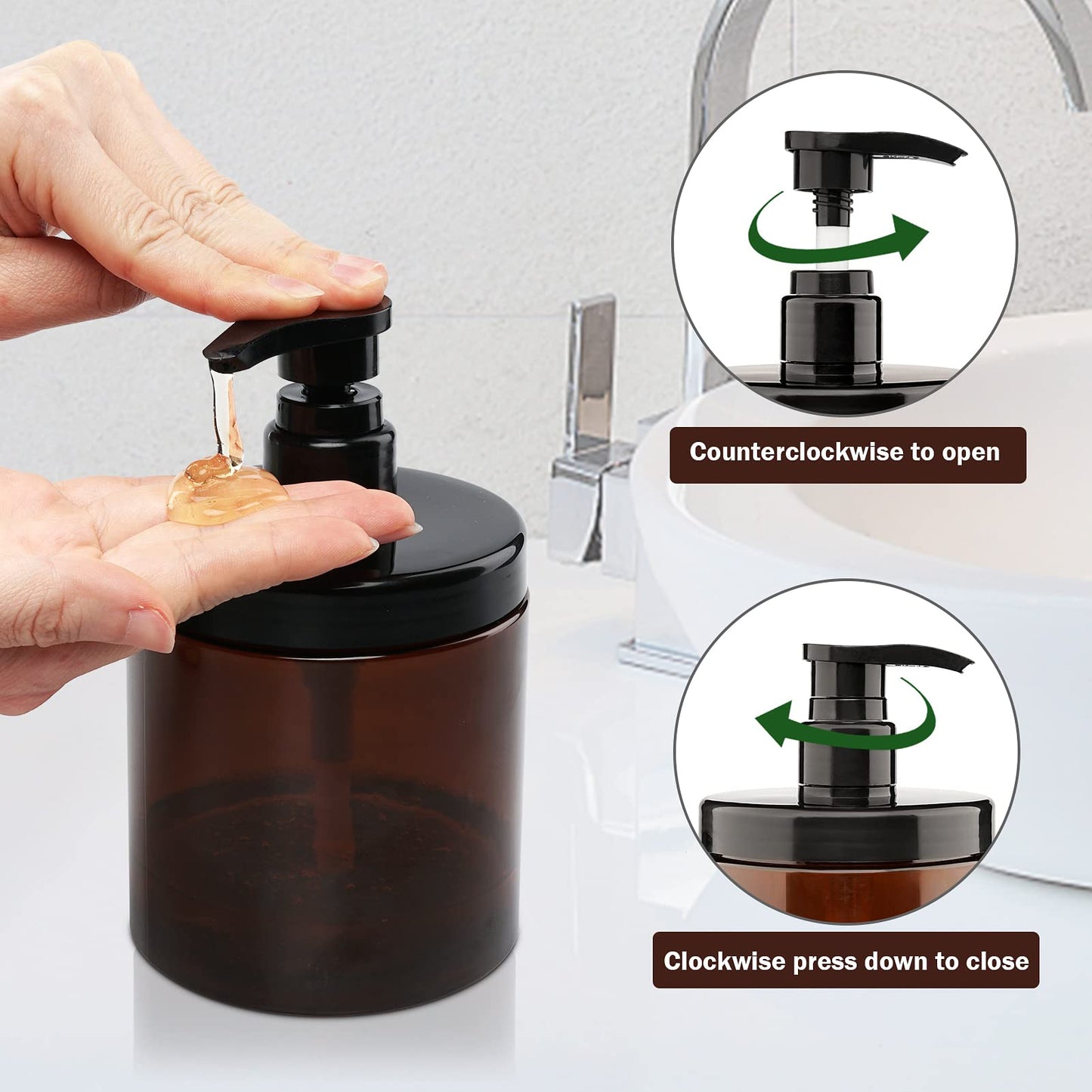Shampoo and Conditioner Dispenser Shower Soap Bottles 3 Pack 550ml/18.6oz Travel Bottles Travel Accessories Toiletries 4 Pack 3.7oz/110ml