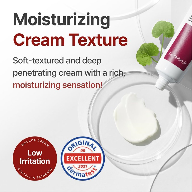 CENTELLIAN 24 Madeca Cream Power Boosting Formula (1.7+1.7fl oz) - Centella Moisturizer for Face, Korean Skin Care. Dry, Sensitive Skin. TECA, Centella Asiatica, Madecassoside
