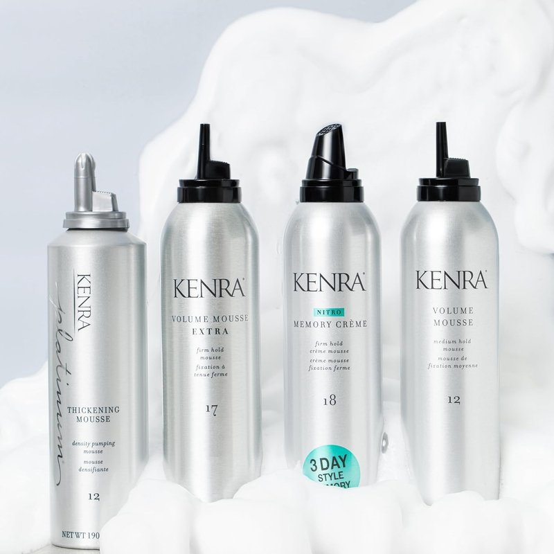 Kenra Volume Mousse Extra - Lightweight Hair Styling Foam for Volume & Hold | 10.1 oz