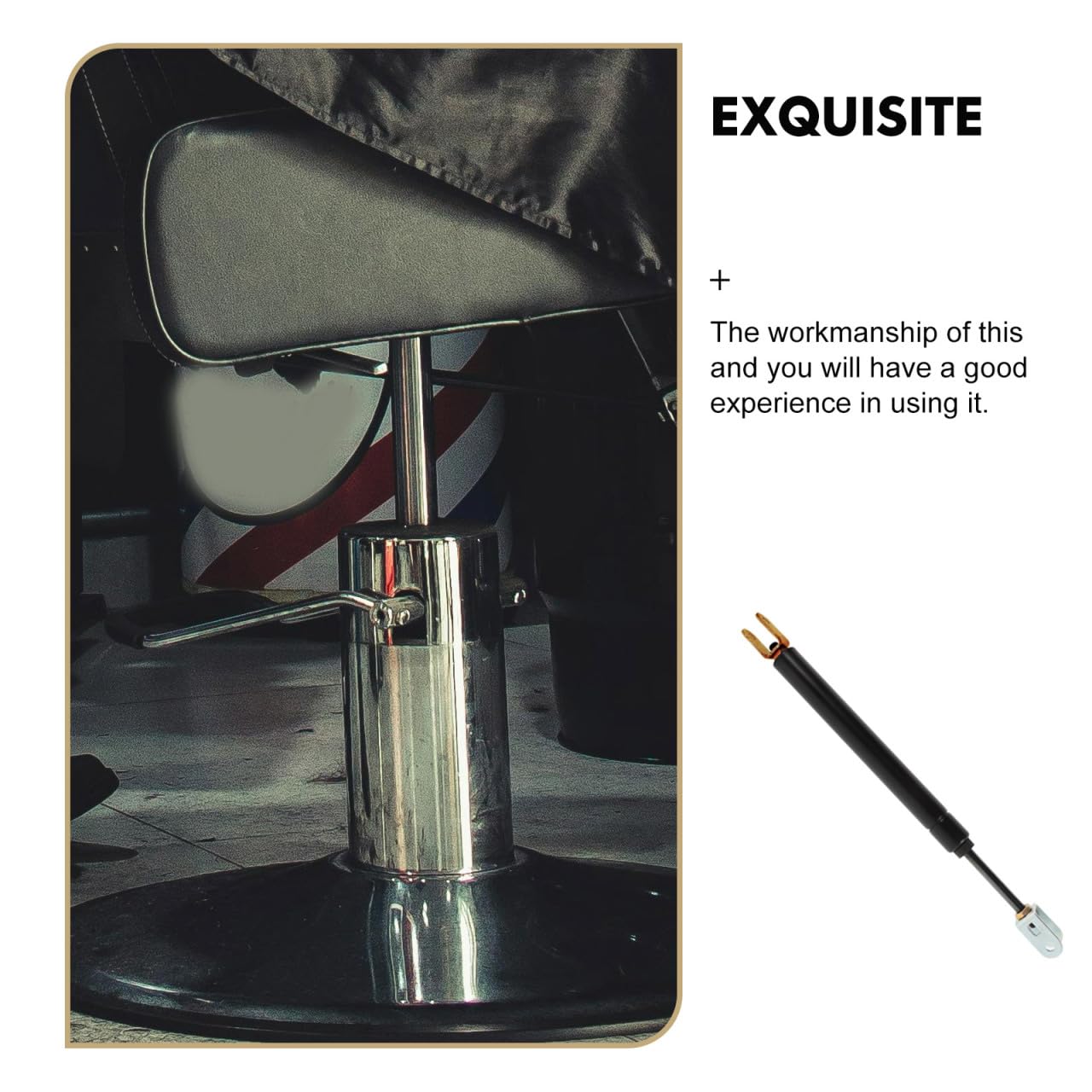 FOMIYES Hairdressing Chair Lift Rod Durable Barber Chair Pump Rod for Hydraulic Replacement Easy Installation Compatible with Various Models for Salon Use