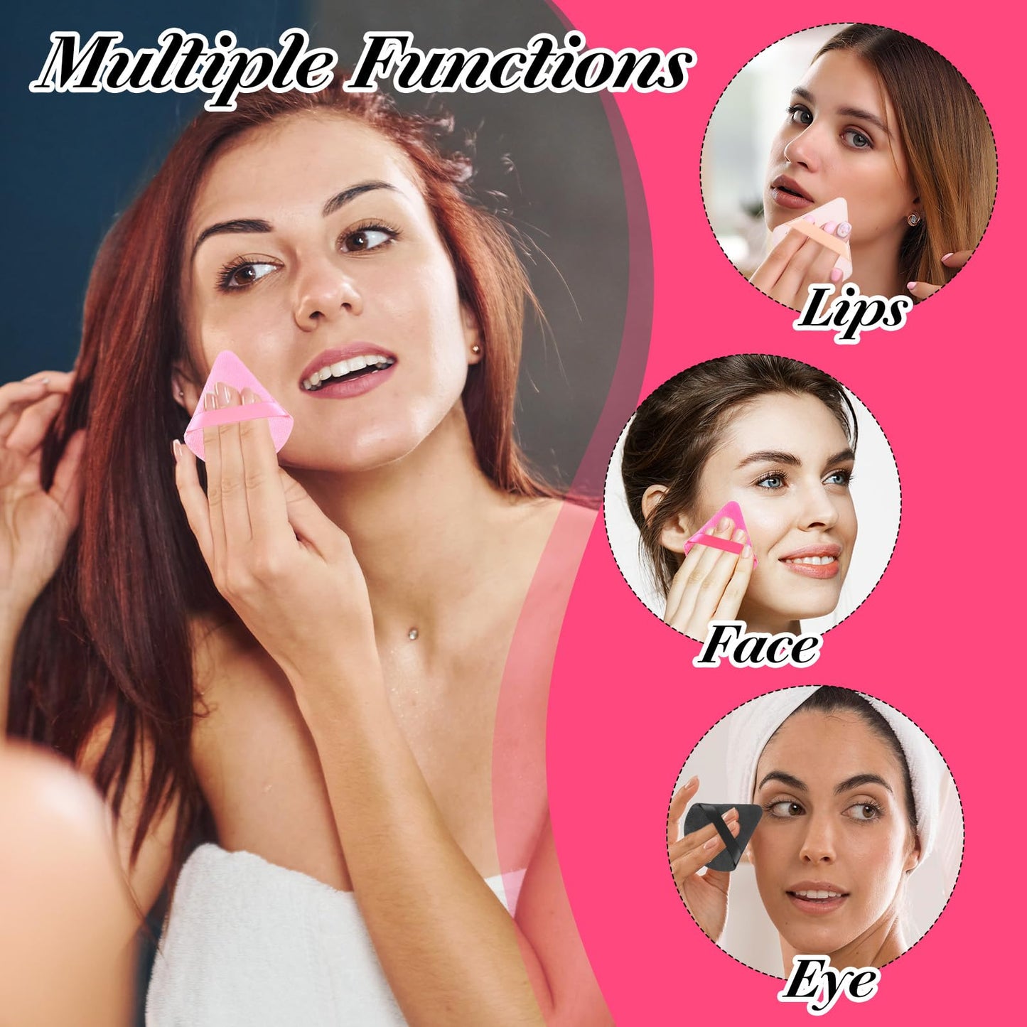 160 PCS Soft Dual-Use Makeup Sponge