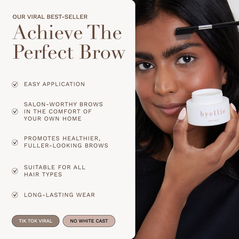 Byellie Brow Shape 30ml, Super Strong Clear Eyebrow Gel, Define, Shape & Hold All Day, No White Cast or Residue, Easy to Use Laminated Look, Natural Makeup, Vegan & Cruelty Free