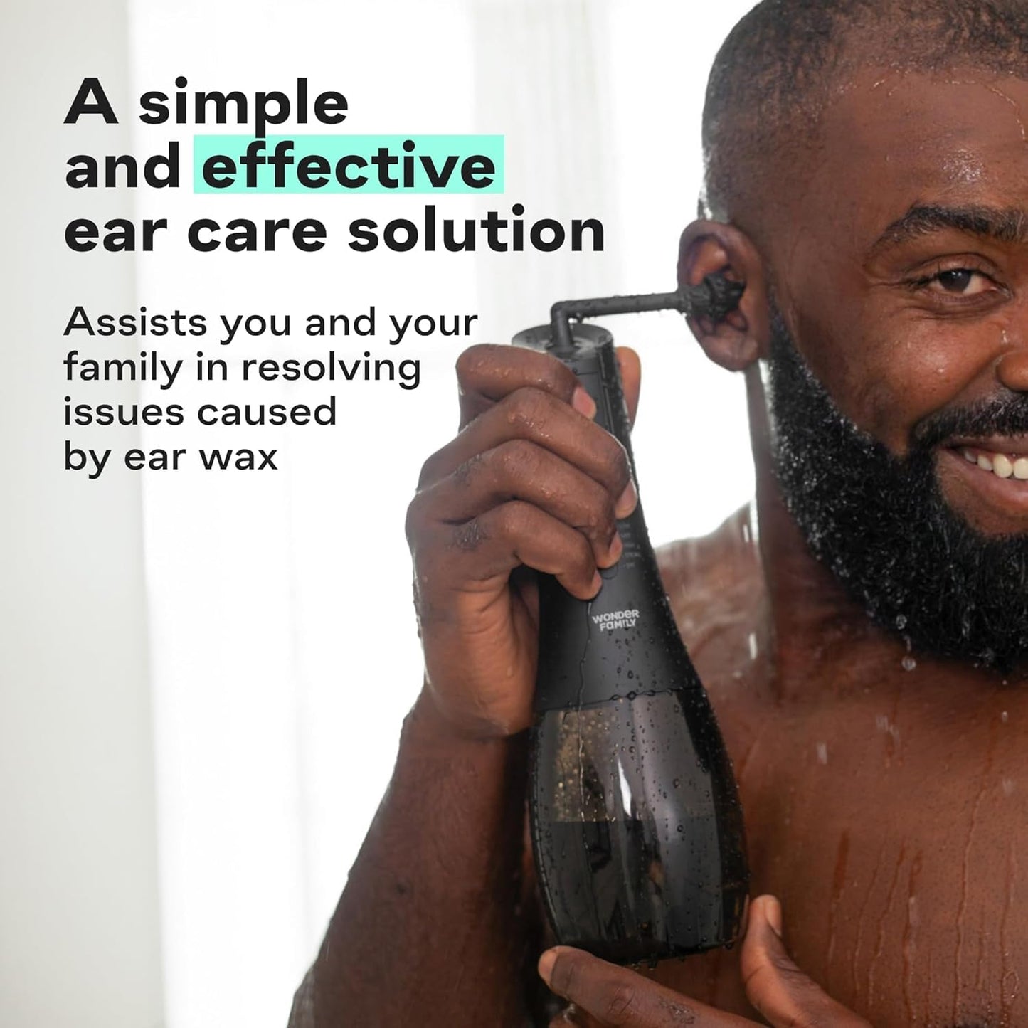 Electric Ear Wax Removal Kit with 5 Pressure Modes and Auto Timer, Ear Irrigation Cleaner with 6 Nozzles and 2 Jet Tips, IPX7 Waterproof Ear Cleaning System with Basin and Charging Cable