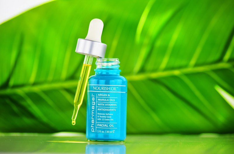 Pharmagel Nourish Facial Oil | Anti Aging Face Oil with 12 Exotic Oils including Avocado and Rosemary Seed | Dry Skin Relief | 1.0 fl. oz.