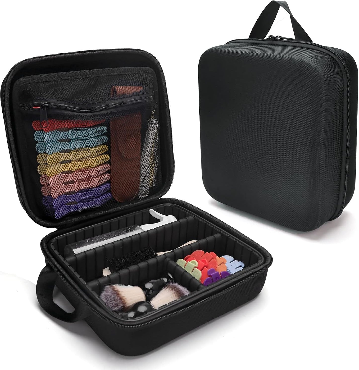 Barber Carrying Case - Professional Stylist Tool Box for Clippers & Scissors | Small Storage Organizer