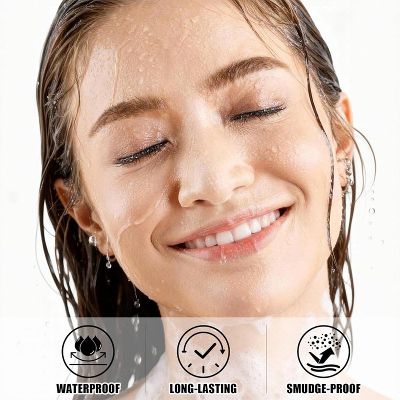 Microblading Eyebrow Pencil - Waterproof Brow Pen with Micro-Fork Tip | Natural Look, Light Brown