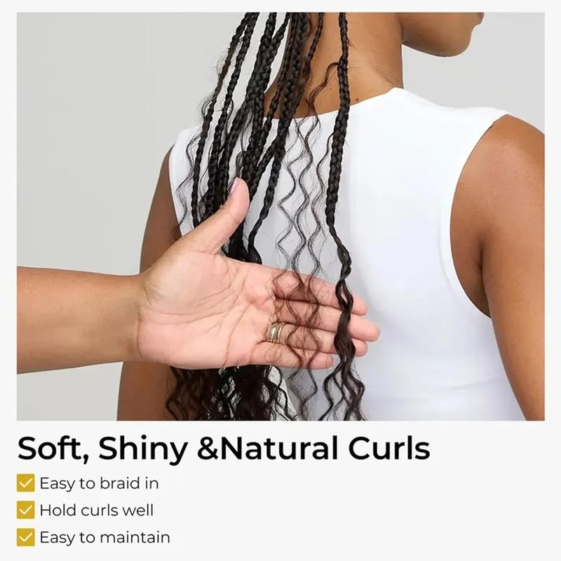 Wequeen 16A Deep Wave Human Braiding Hair - 100g, 18 Inch, 100% Unprocessed Brazilian Virgin Hair | Natural Black