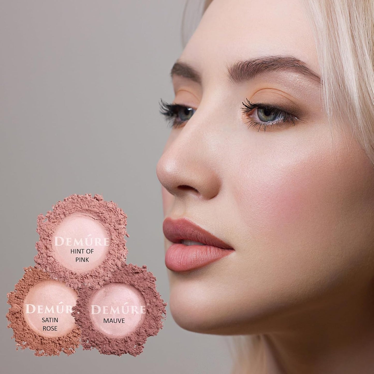 Mineral Blush Makeup - Professional Grade Loose Powder in Mauve | Cruelty-Free Formula