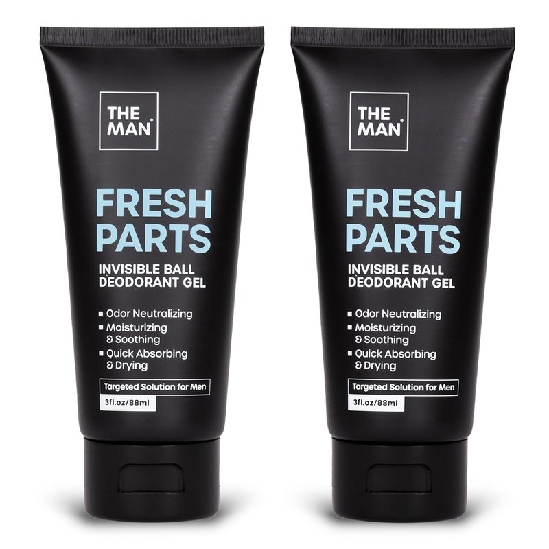 Invisible Ball Deodorant Gel for Men - Odor Control & Intimate Hygiene | Quick-Drying, Non-Sticky Formula (3 fl. oz)