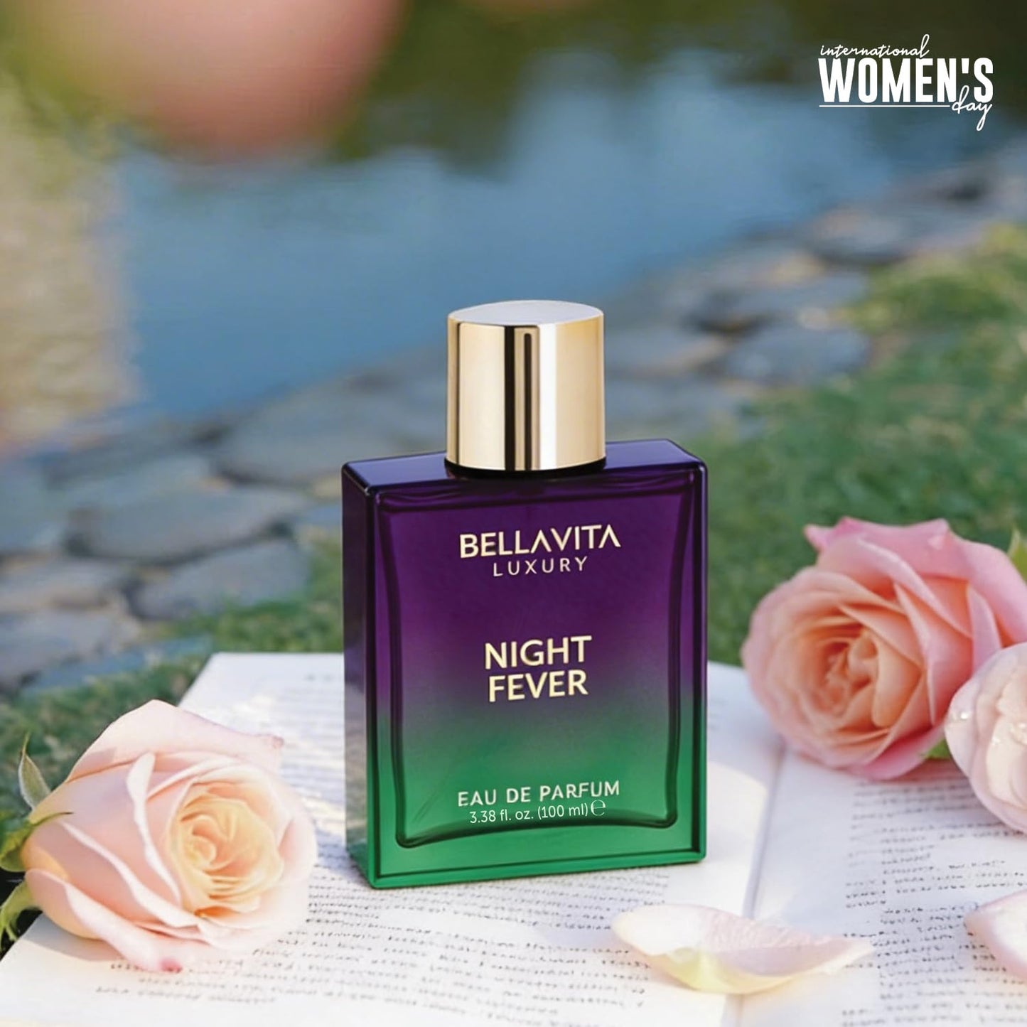 Bellavita Luxury Night Fever Eau de Parfum | 100 ml (3.4 fl.oz.) | Perfume for Men and Women | Oriental Fruity, Orange, Peach, and Musk Notes | Long Lasting Unisex Fragrance