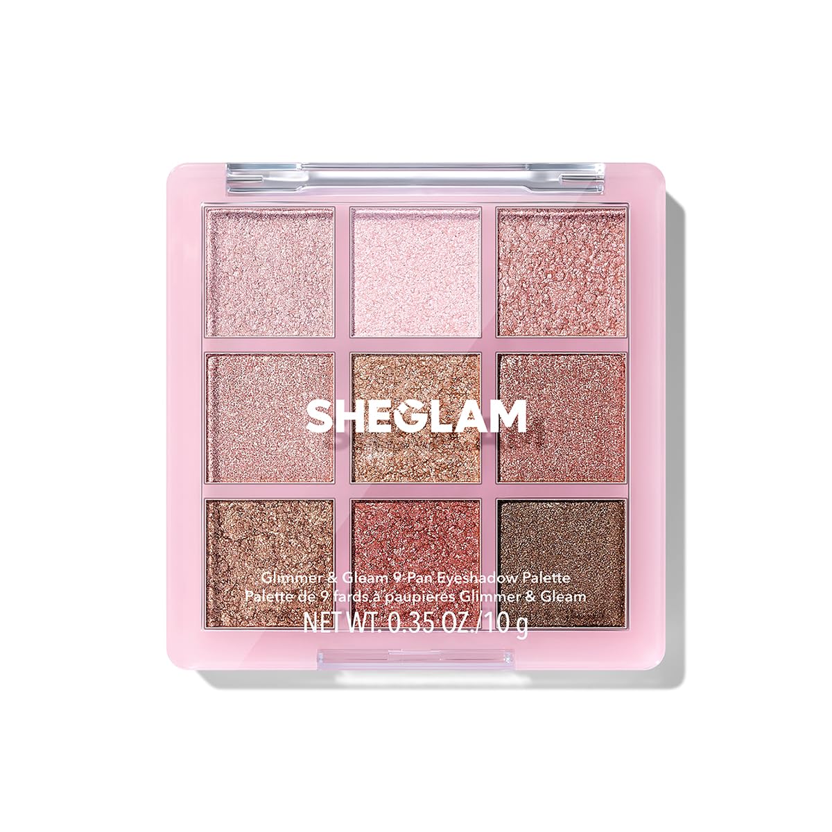 SHGLAM 9-Color Eyeshadow Palette - Ultra-Pigmented Shimmer & Matte Shades | Vegan & Cruelty-Free