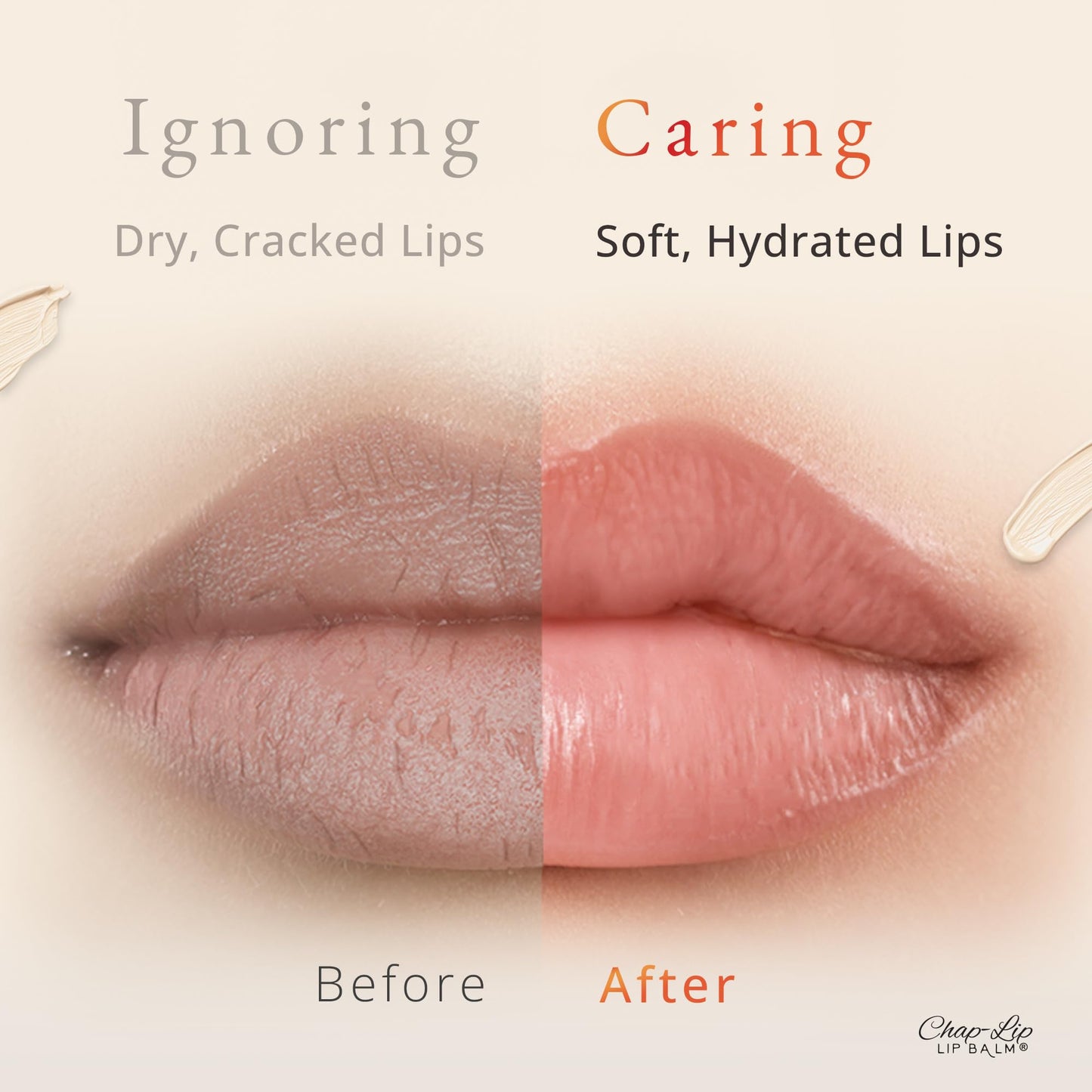 CHAP-LIP Original Lip Balm Hydrating Bulk Chap Stick with Fruit Flavors, Coconut Oil, and Cocoa Butter -Dermatologist Tested Lip Therapy Pack for Men and Women - Made in the USA, 48 Pack