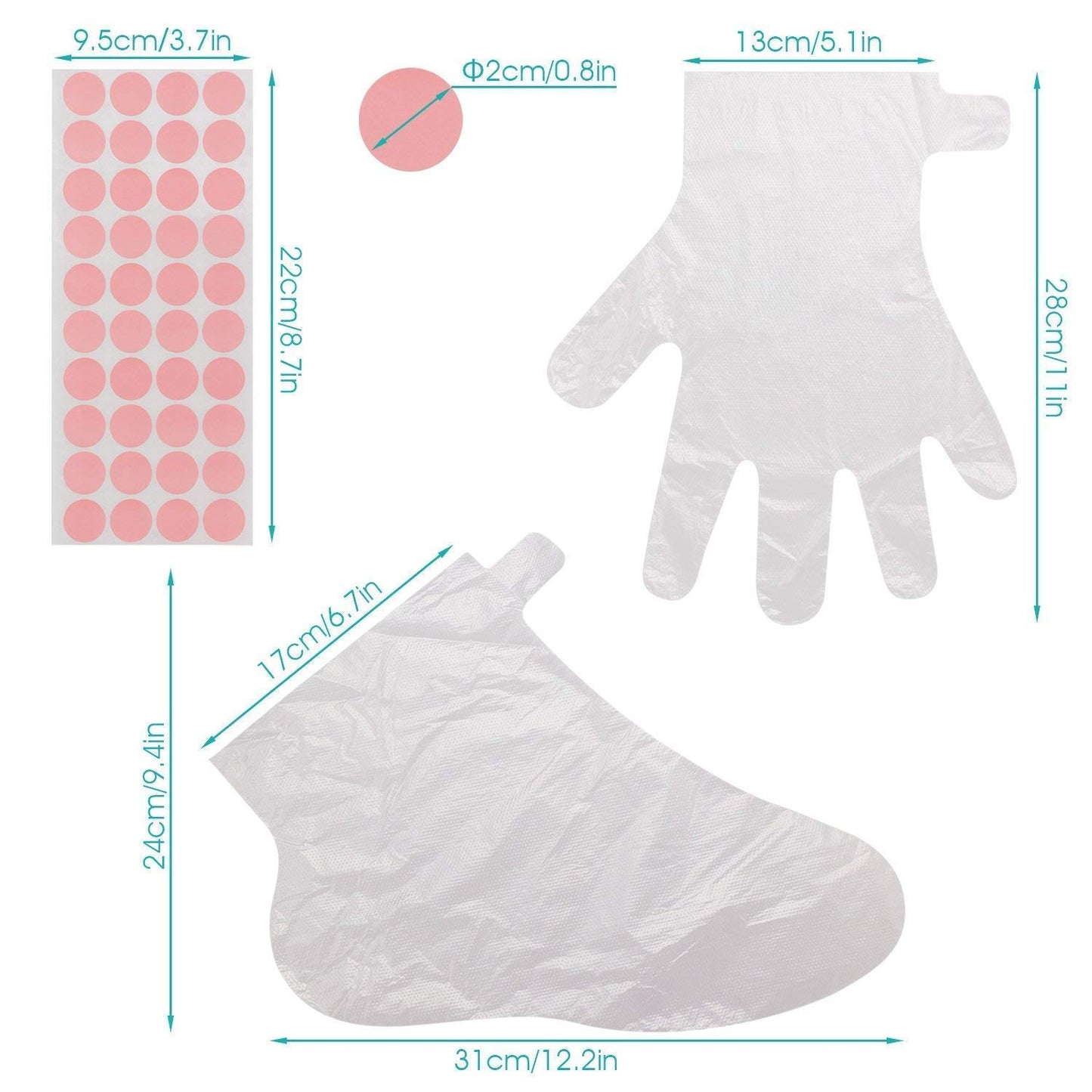 Paraffin Wax Bath Gloves and Booties, Segbeauty Snug Elastic Opening Insulated Mitts and Cozies for Hands and Feet, Paraffin Wax Bath Liners, Wax Bath thera-py, Wax Care treat-ment
