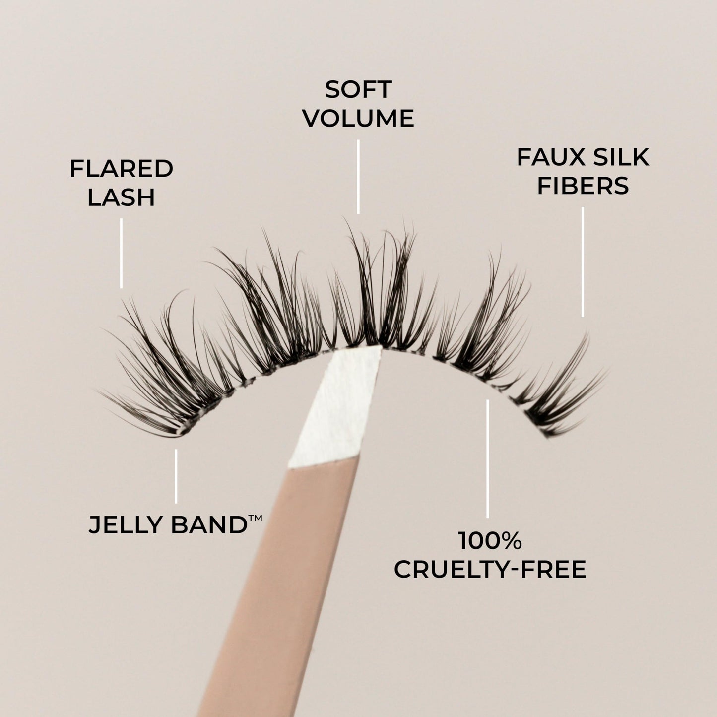 House of Lashes Purrr - Natural, 3/4, Flared False eyelashes