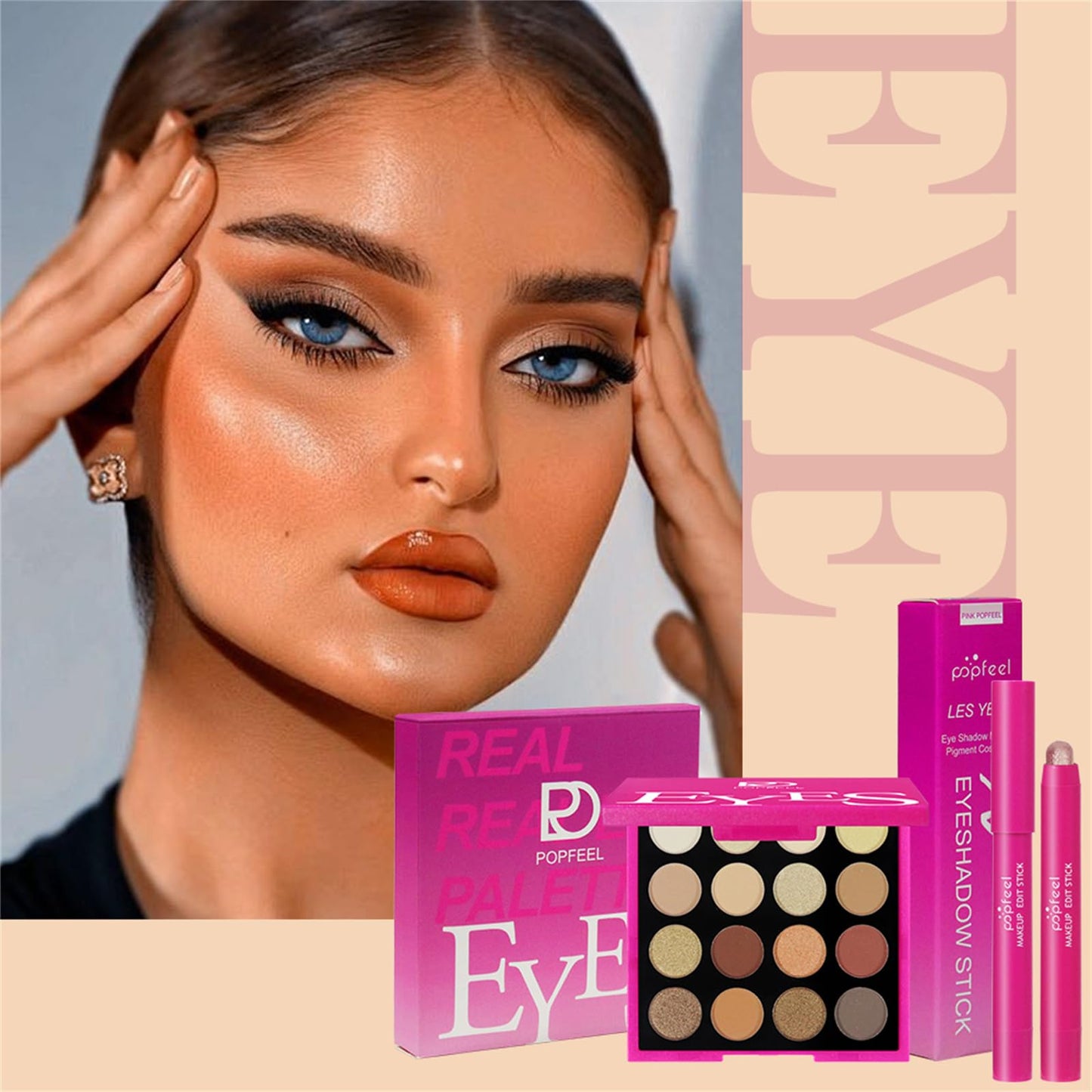 Makeup Advent Calendar 2026, New Year Gifts for Teenage Girls Women All in One Makeup Kit Surprise Gift Valentines Day Countdown Calendar Gifts with Eyeshadow Palette Lipstick Foundation Eyebrow