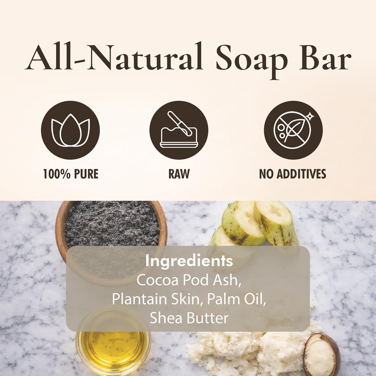 SAAQIN - Raw African Black Soap for All Skin Types, Black Soap Ideal for Acne, Wrinkles, Make-Up Removal, Hair & Body, Natural Glycerin Black African Soap, African Black Soap Bar from Ghana, 5 Lbs
