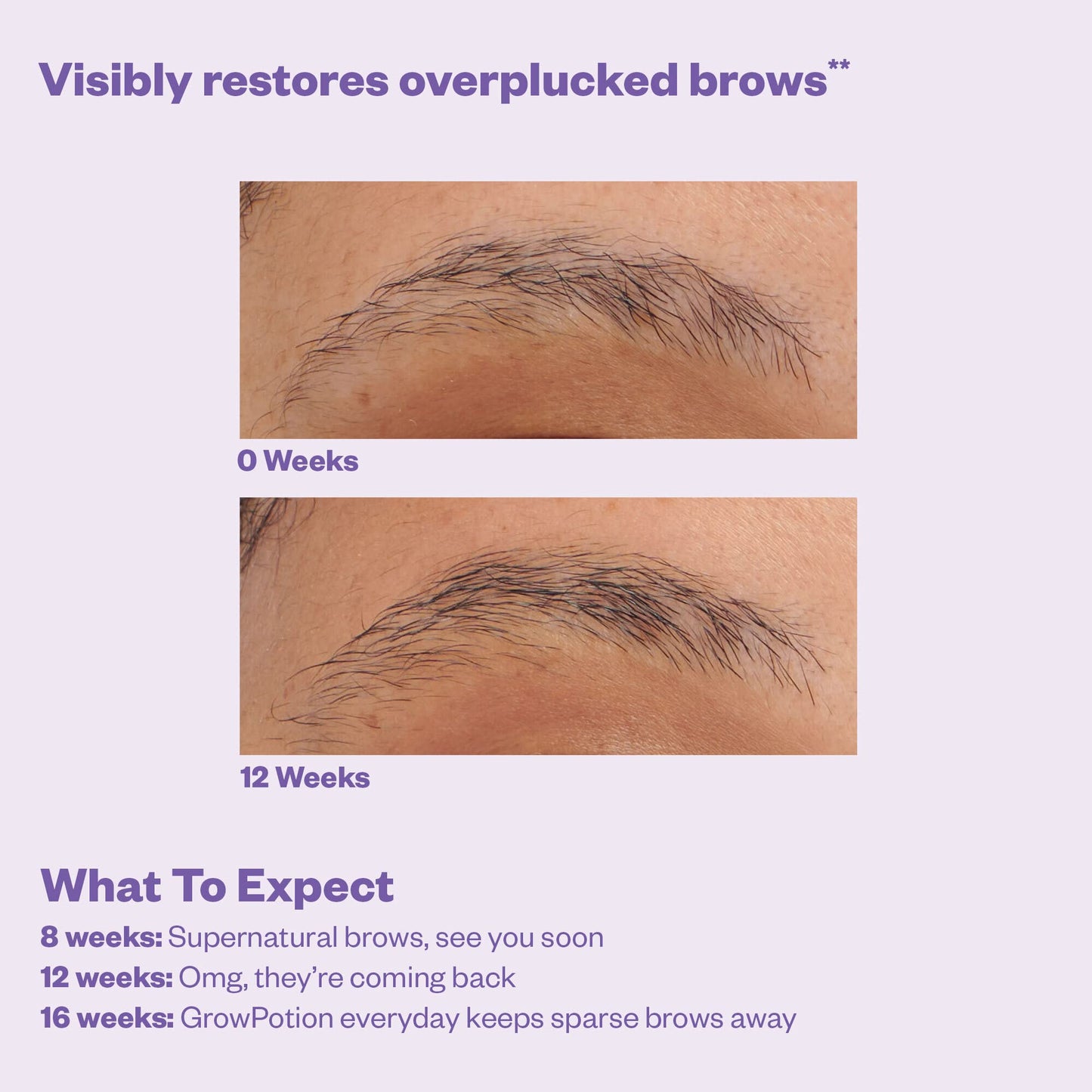 Kosas Grow Potion: Fluffy Brow and Lash Boosting Serum. Eyebrow and Eyelash Enhancing Serum