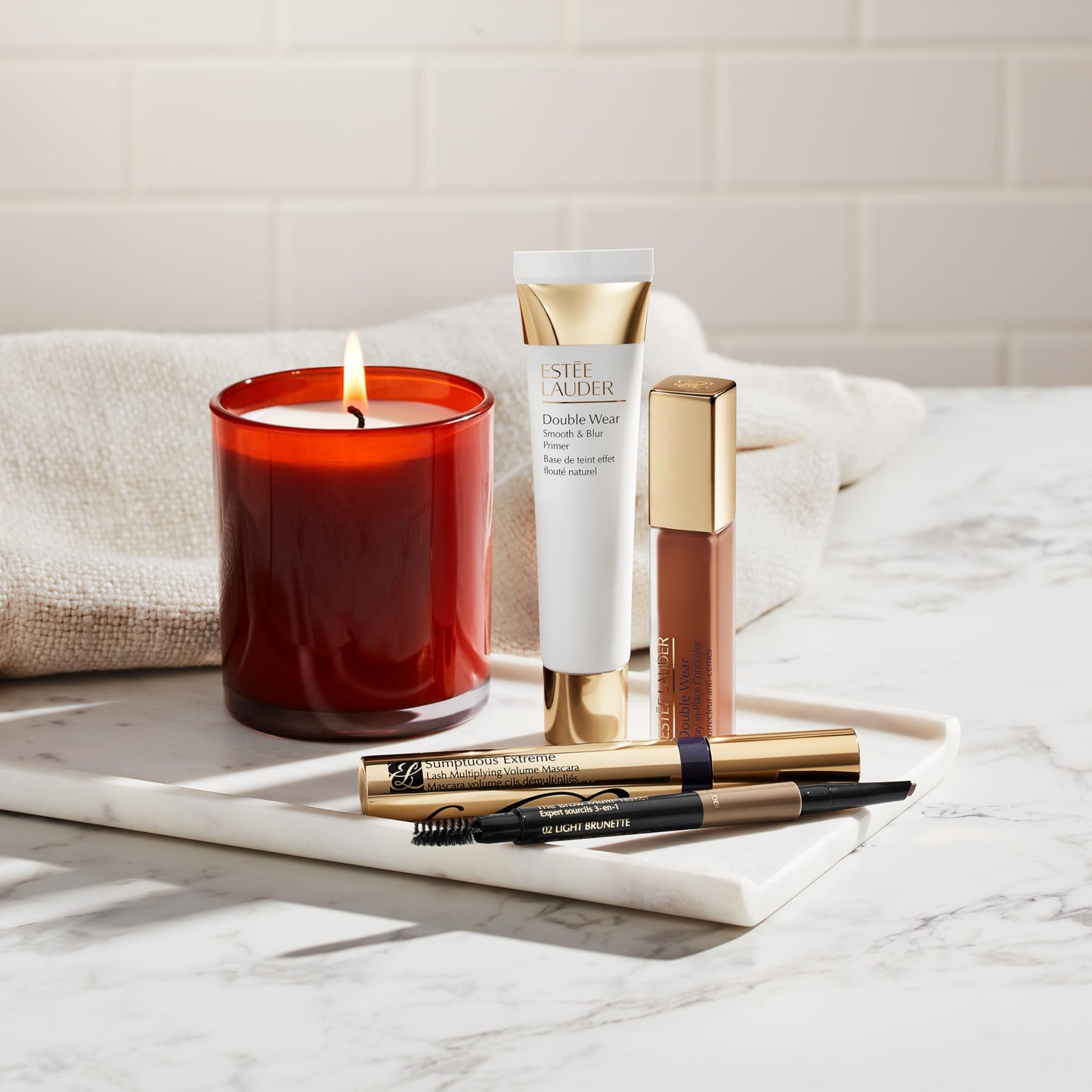 Estée Lauder The Brow Multi-Tasker 3-in-1 Tool | Eyebrow Pencil, Powder and Brush, 05 Black