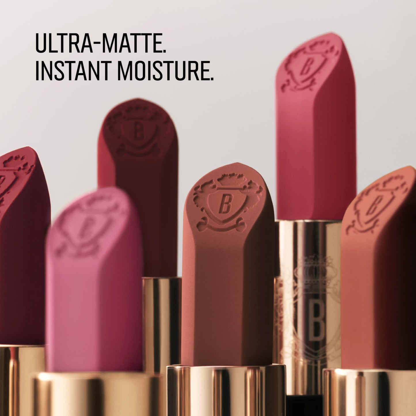 Bobbi Brown Luxe Cashmere Matte Lipstick | Non-Drying, Hydrating, Ultra-Matte Finish | Yellow Flower Complex, 0.12 Ounce, Claret