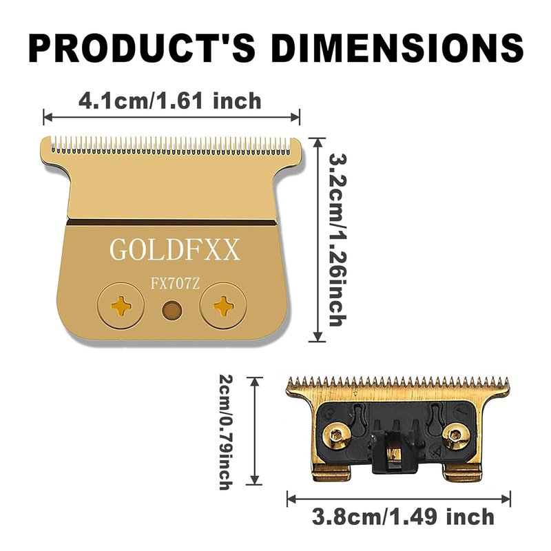 Trimmer Blades Replacement for BaByliss FX787 & FX726 - DLC 2.0 Clipper Blades, Colorful, 2 Packs