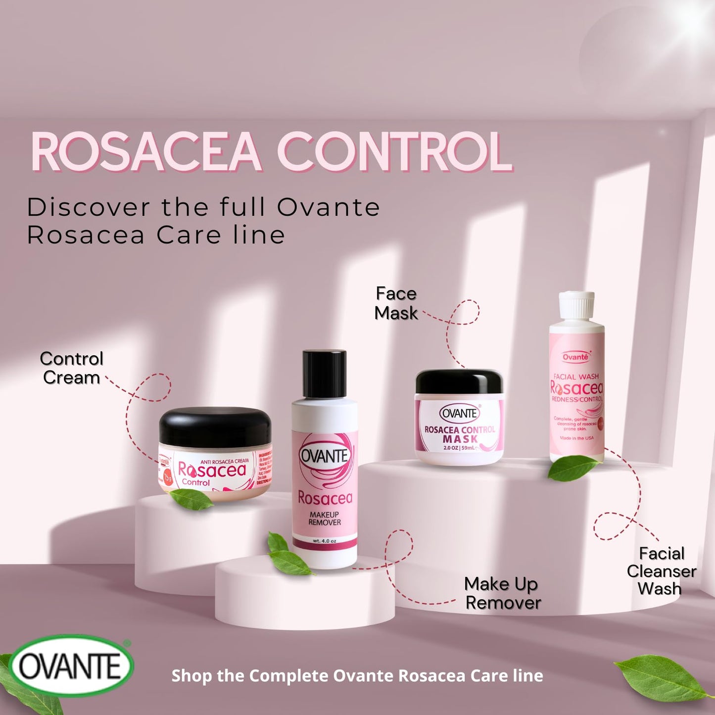 OVANTE Soothing Cooling Face Mask for Rosacea & Demodex - 2.0 oz