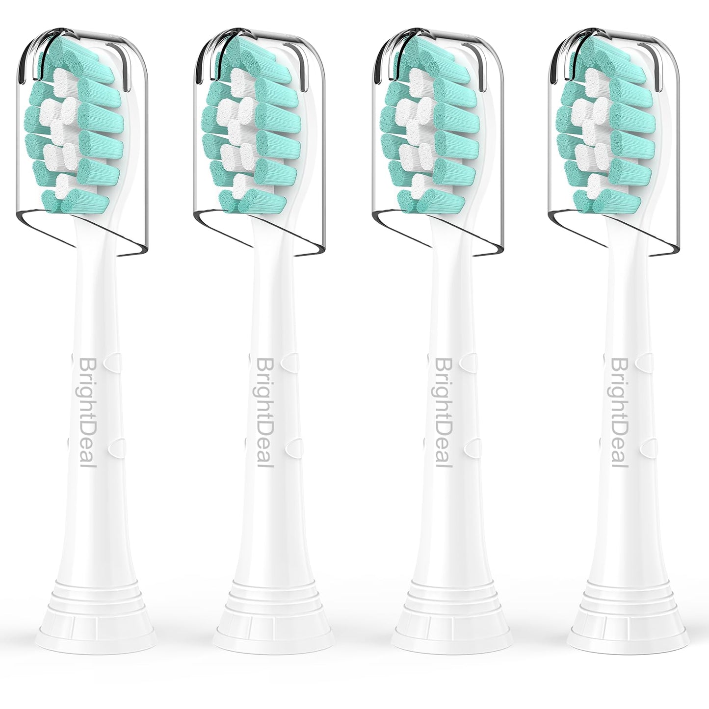 Toothbrush Heads for Philips Sonicare DiamondClean DailyClean EasyClean HealthyWhite ExpertClean W C1 C2 G2 C3 G3 W3 Sonic Electric Replacement Brush 1100 4100 5100 6100 White, 4 Pack