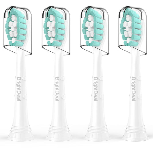 Toothbrush Heads for Philips Sonicare DiamondClean DailyClean EasyClean HealthyWhite ExpertClean W C1 C2 G2 C3 G3 W3 Sonic Electric Replacement Brush 1100 4100 5100 6100 White, 4 Pack