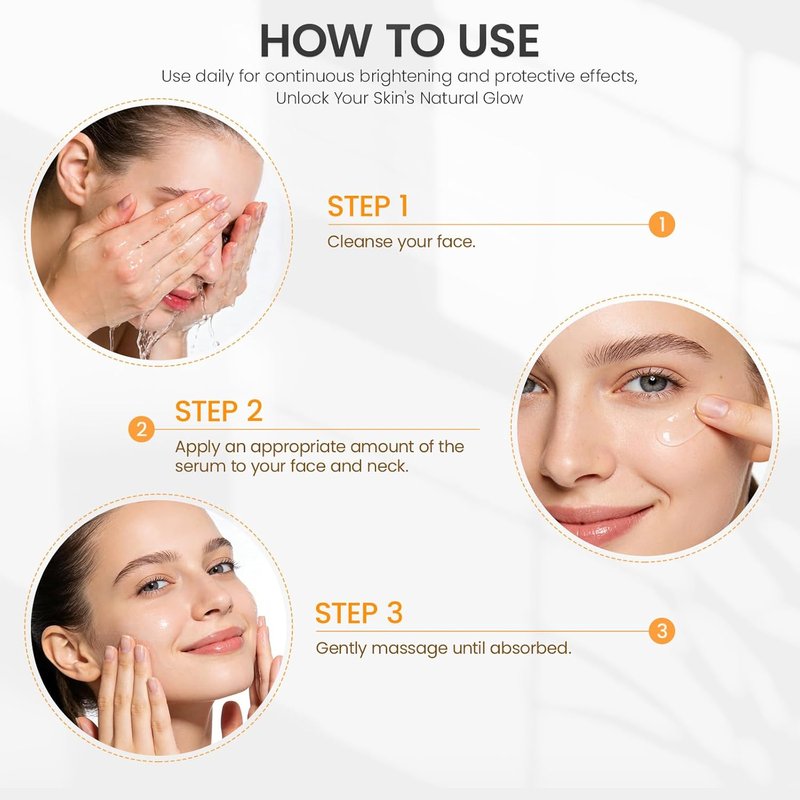 Vitamin C Serum for Face - Super Hydrating with Hyaluronic Acid & Peptide Complex | Lightweight Daily Essence for All Skin Types - 1 Oz