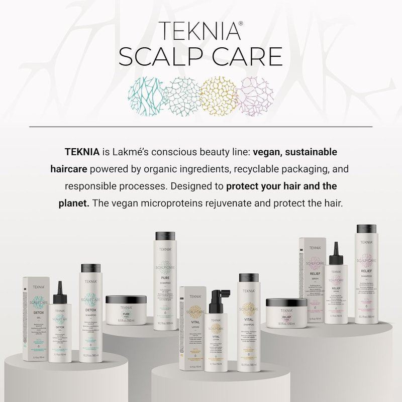Lakmé Teknia Scalp Care Shampoo - Purifying Formula for Oily Scalps | 10.2 Fl Oz